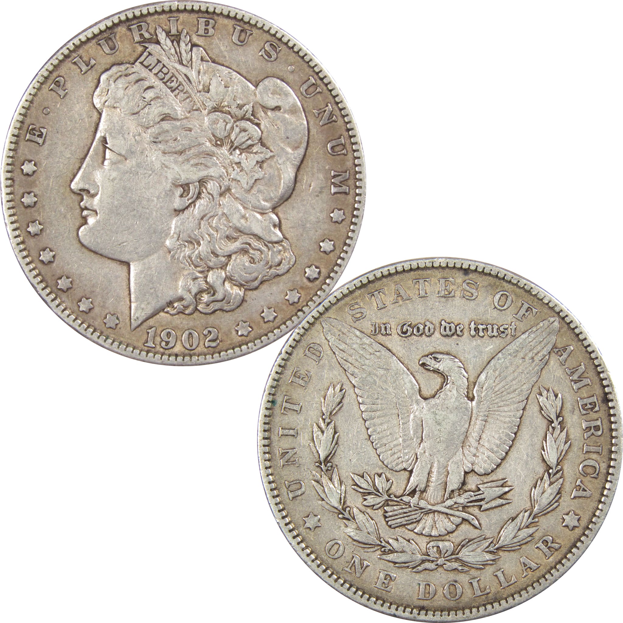 1902 Morgan Dollar VF Very Fine 90% Silver US Coin SKU:IPC7474 - Morgan coin - Morgan silver dollar - Morgan silver dollar for sale - Profile Coins &amp; Collectibles