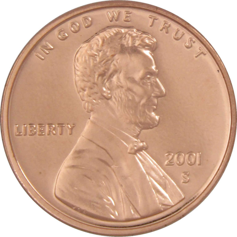 2001 S Lincoln Memorial Cent Choice Proof Penny 1c Coin Collectible - Lincoln Cent - Profile Coins &amp; Collectibles