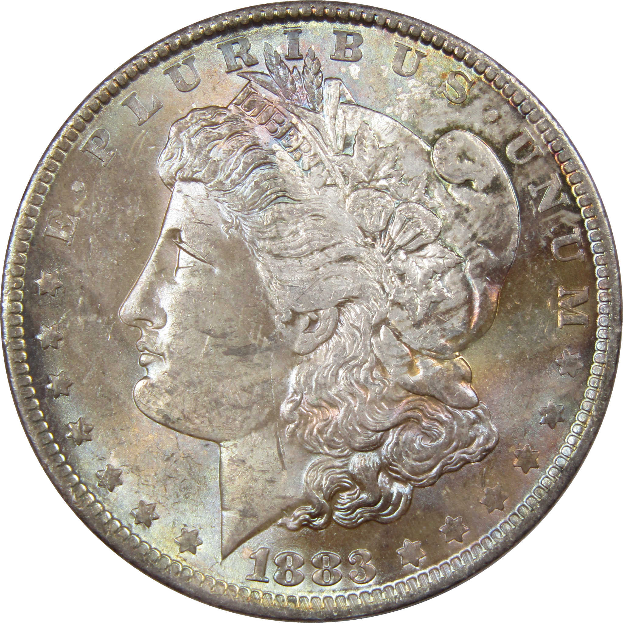 1883 O Morgan Dollar BU Uncirculated Mint State Silver Toned SKU:I1202