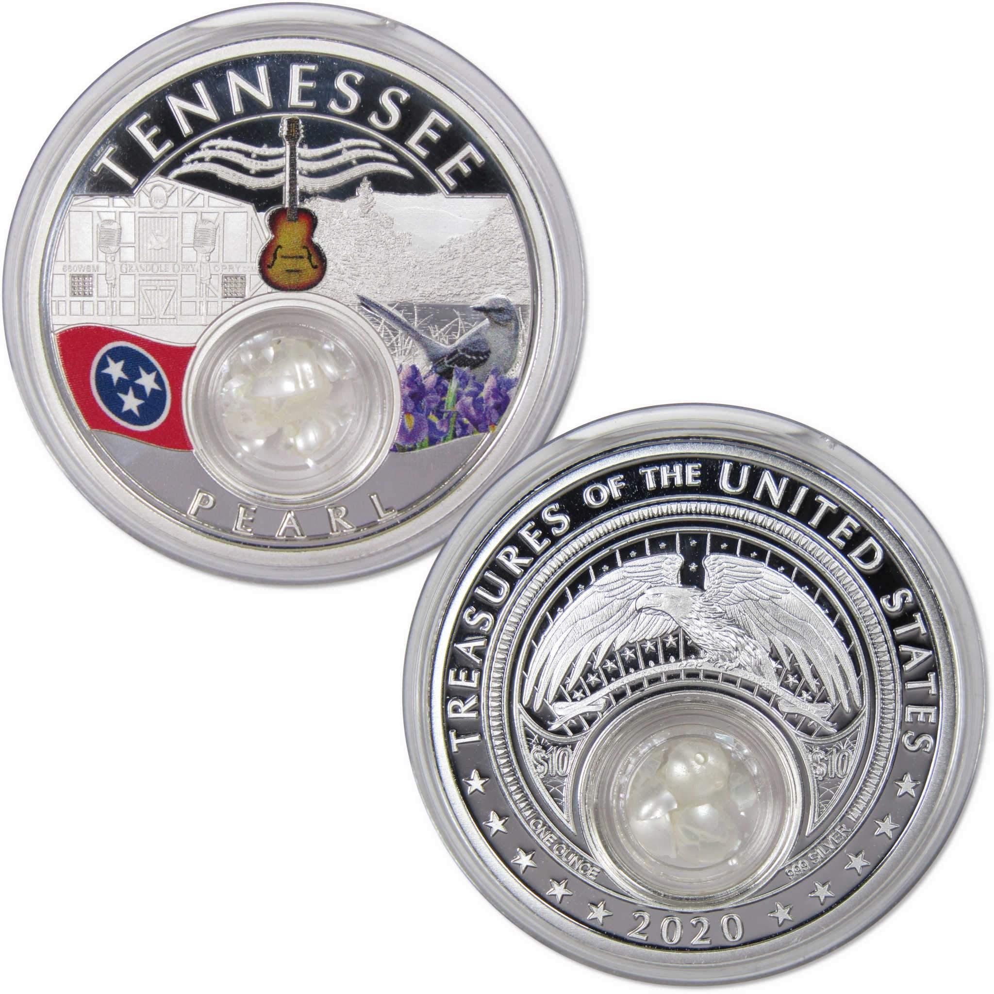 2020 Native American Mesa Grande Tennessee Pearl 1 oz .999 Fine Silver $10 Proof