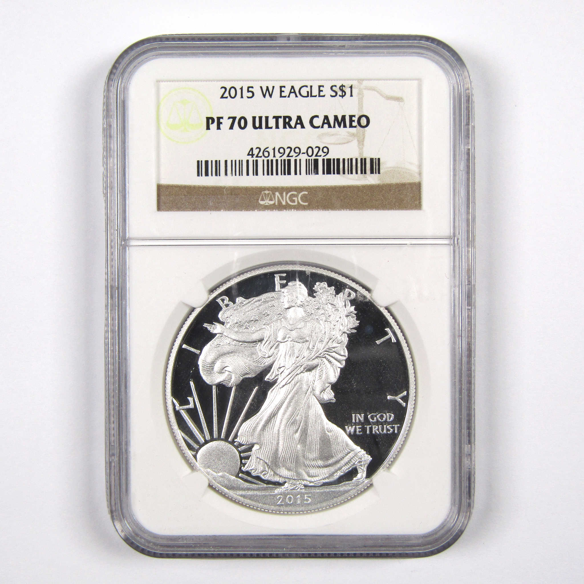 2015 W American Silver Eagle PF 70 UCAM NGC $1 Proof Coin SKU:CPC3032