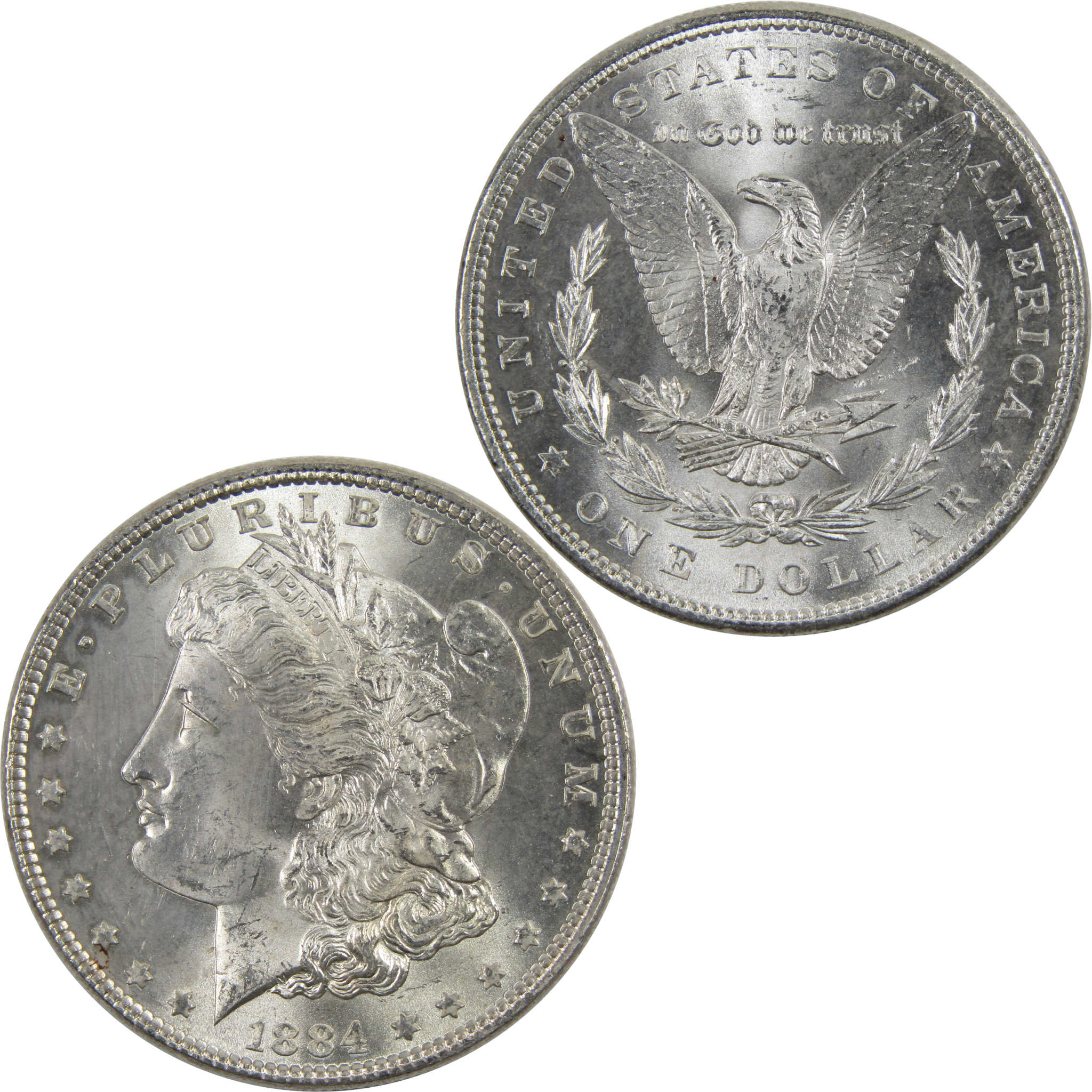 1884 Morgan Dollar BU Uncirculated 90% Silver $1 Coin SKU:I6021 - Morgan coin - Morgan silver dollar - Morgan silver dollar for sale - Profile Coins &amp; Collectibles