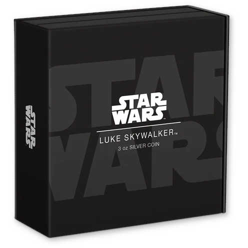 Star Wars Luke Skywalker 3 oz .999 Silver $10 Proof COA SKU:OPC100