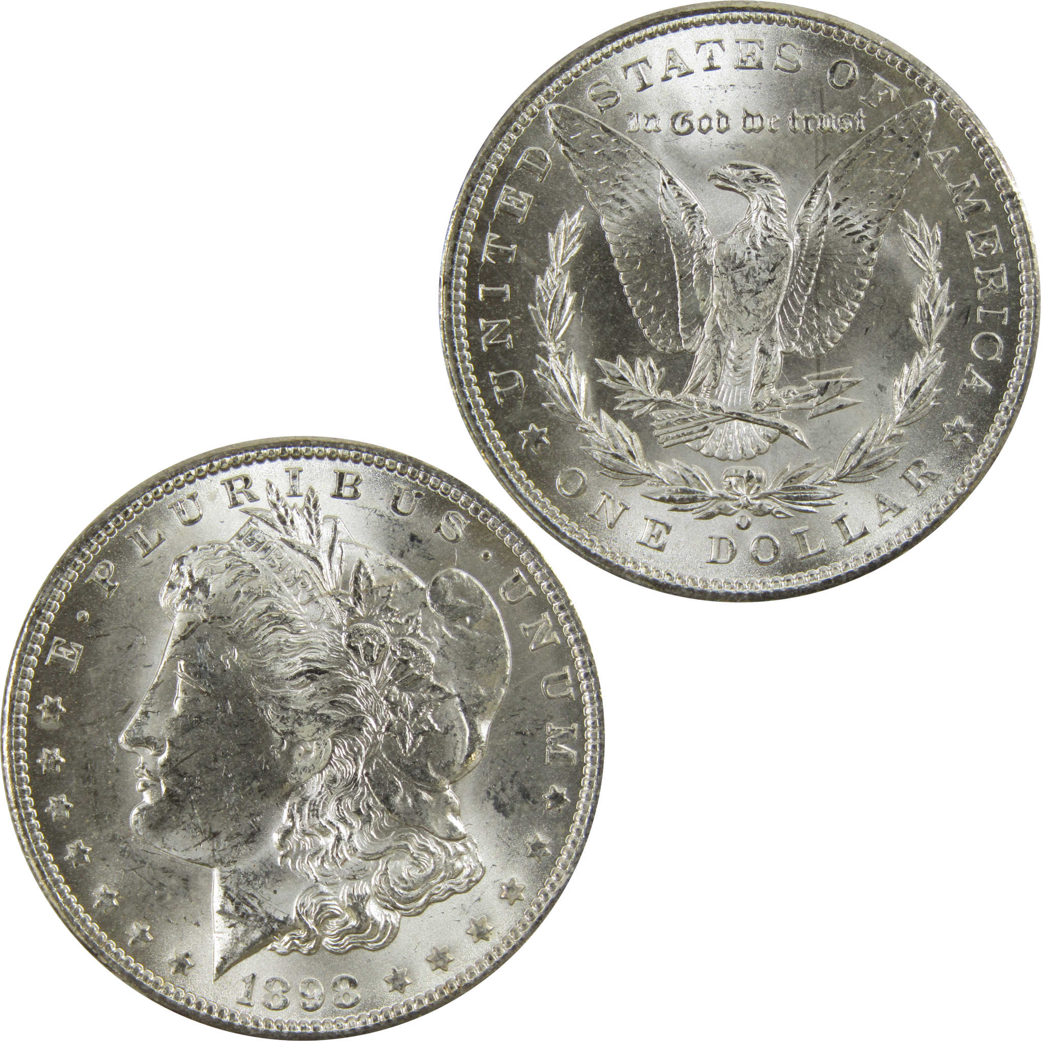 1898 O Morgan Dollar BU Uncirculated 90% Silver $1 Coin SKU:I5211 - Morgan coin - Morgan silver dollar - Morgan silver dollar for sale - Profile Coins &amp; Collectibles