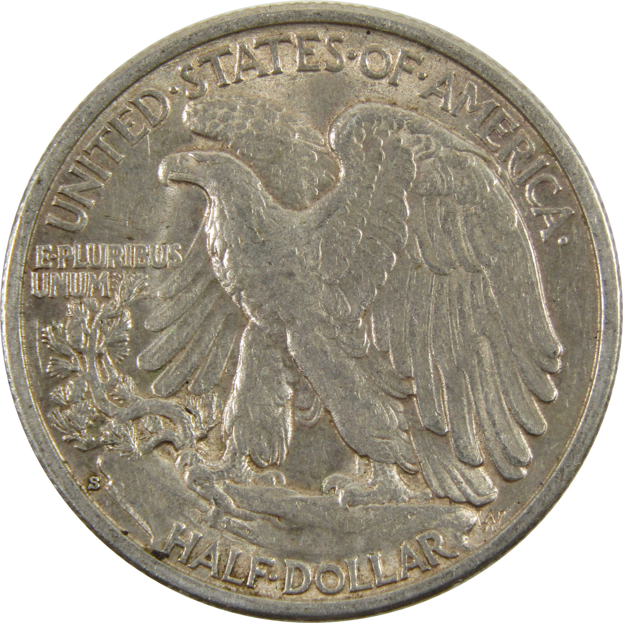 1935 S Liberty Walking Half Dollar AU About Unc 90% Silver SKU:I7638