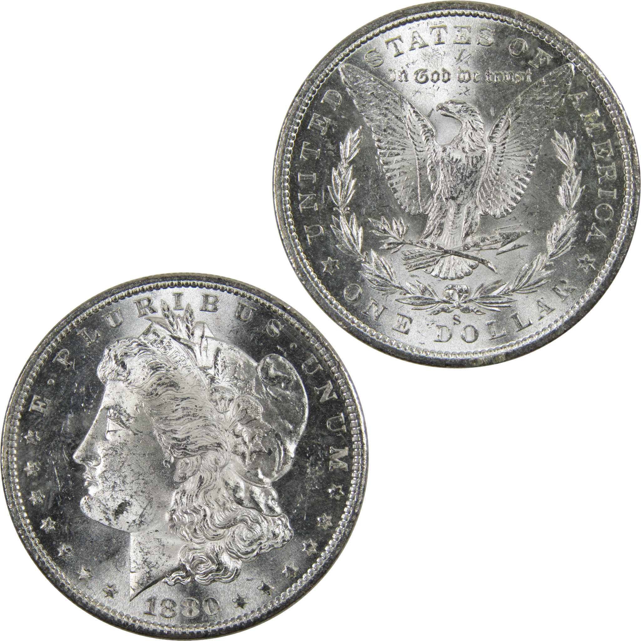 1880 S Morgan Dollar BU Uncirculated 90% Silver $1 Coin SKU:I4231 - Morgan coin - Morgan silver dollar - Morgan silver dollar for sale - Profile Coins &amp; Collectibles