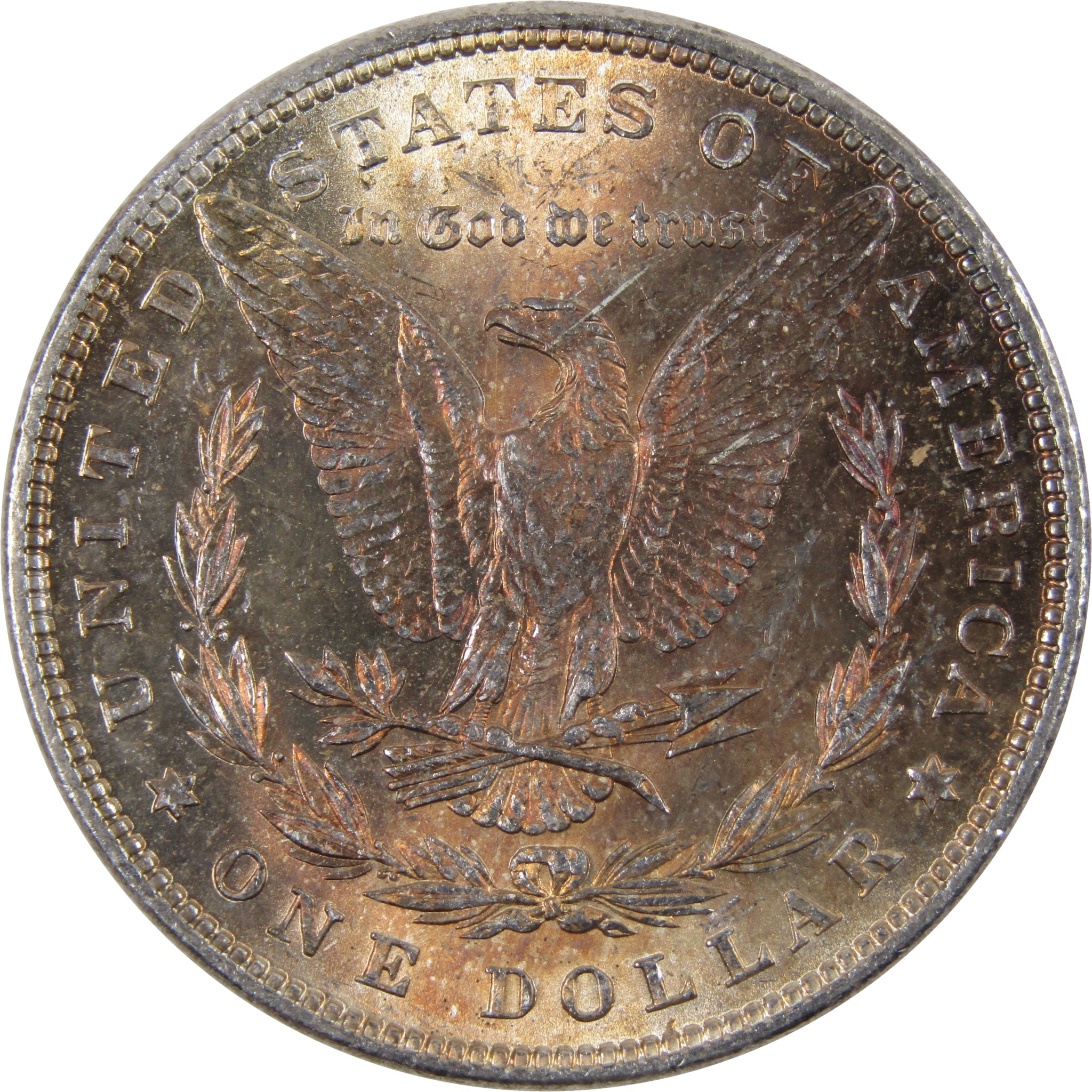 1881 Morgan Dollar BU Uncirculated Mint State Silver Toned SKU:I2447