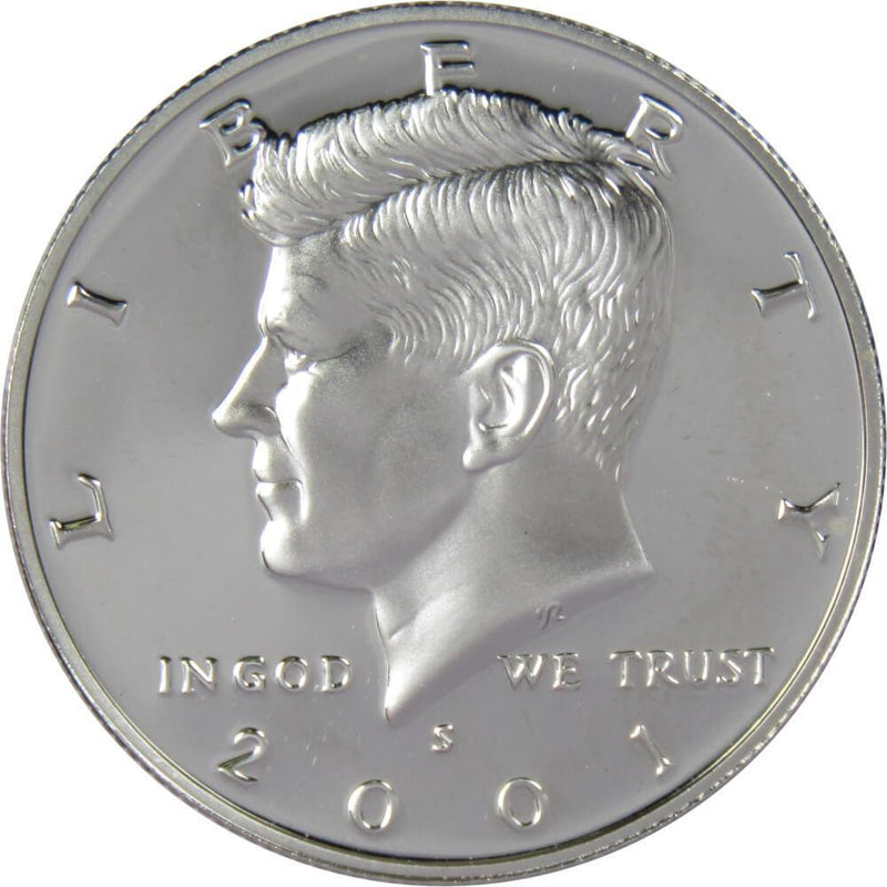 2001 S Kennedy Half Dollar Choice Proof 90% Silver 50c US Coin Collectible - Kennedy Half Dollars - JFK Half Dollar - Kennedy Coins - Profile Coins &amp; Collectibles