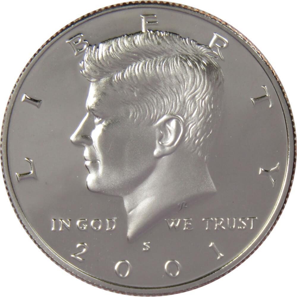 2001 S Kennedy Half Dollar Choice Proof Clad 50c US Coin Collectible