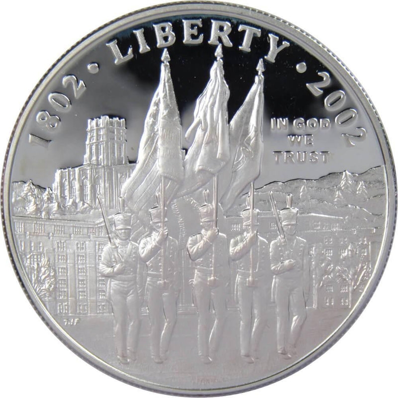West Point Bicentennial Commemorative 2002 W 90% Silver Dollar Proof $1 Coin - US Commemorative Coins - Profile Coins &amp; Collectibles