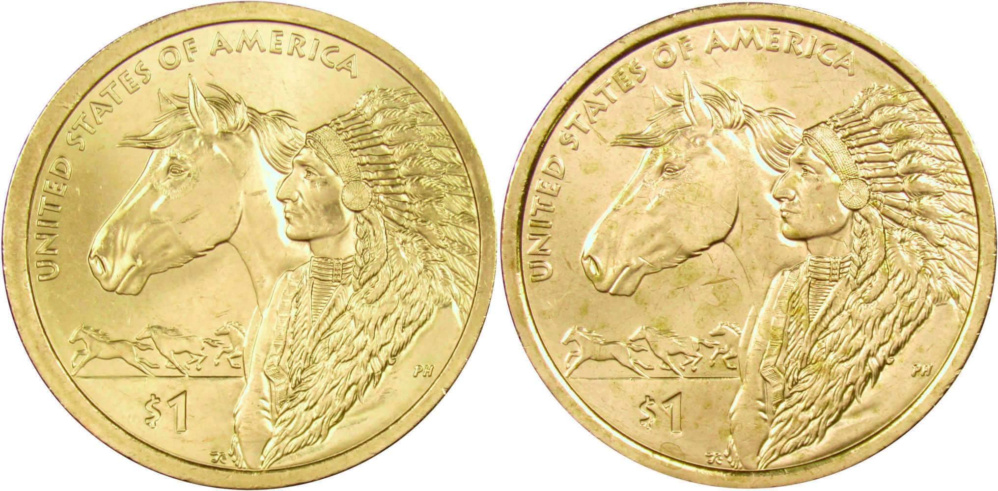 2012 P&D Trade Routes Native American Dollar 2 Coin Set BU Uncirculated $1