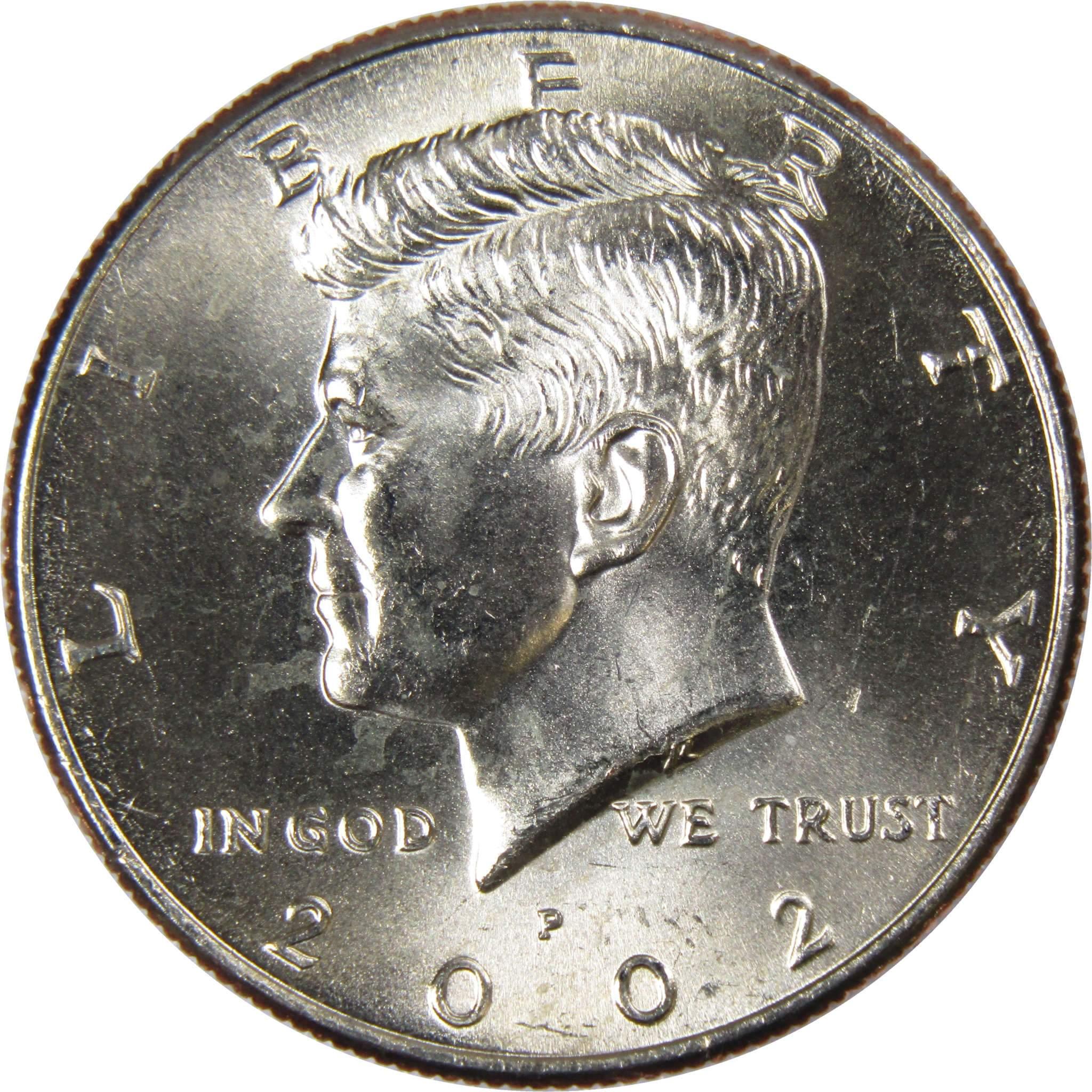 2002 P Kennedy Half Dollar BU Uncirculated Mint State 50c US Coin Collectible