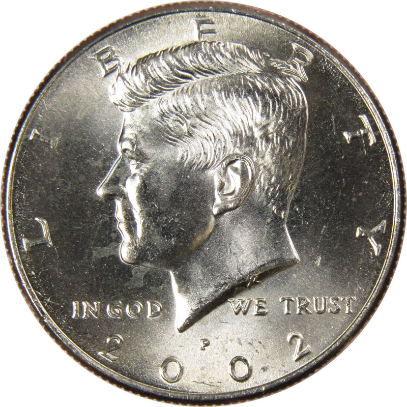 2002 P Kennedy Half Dollar BU Uncirculated Mint State 50c US Coin Collectible - Kennedy Half Dollars - JFK Half Dollar - Kennedy Coins - Profile Coins &amp; Collectibles