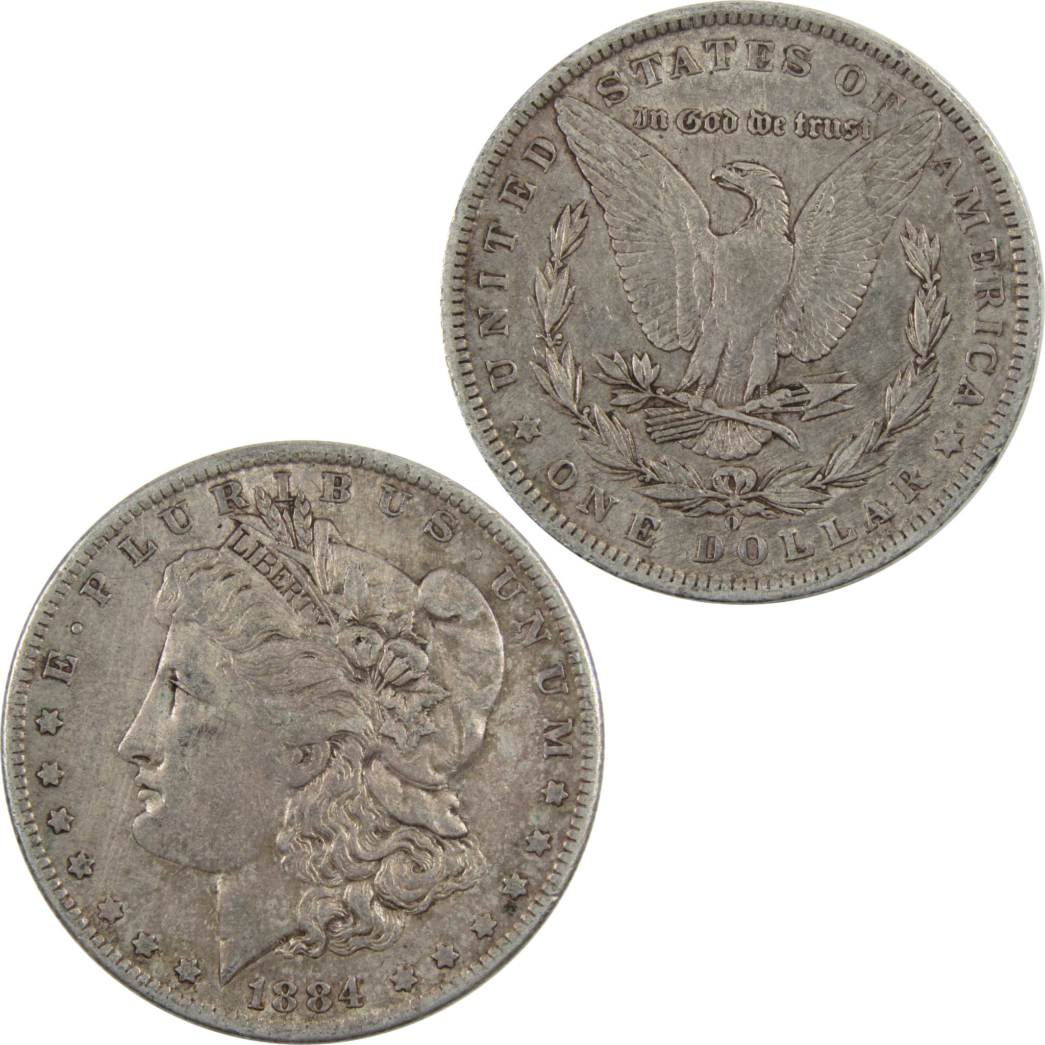 1884 O Morgan Dollar VF Very Fine 90% Silver $1 Coin SKU:I4885 - Morgan coin - Morgan silver dollar - Morgan silver dollar for sale - Profile Coins &amp; Collectibles