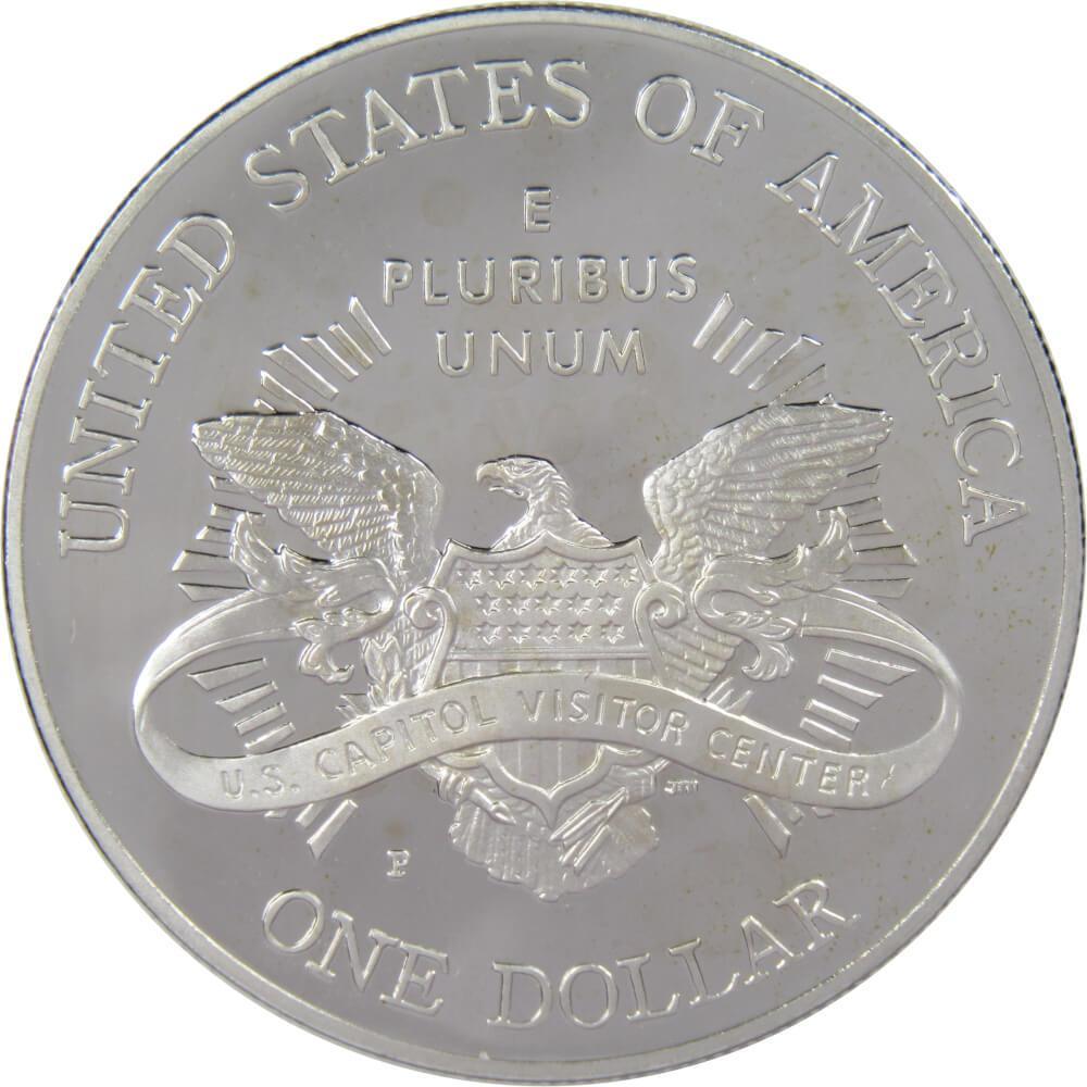 U.S. Capitol Visitor Center Commemorative 2001 P 90% Silver Dollar Proof $1 Coin