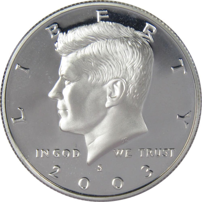 2003 S Kennedy Half Dollar Choice Proof 90% Silver 50c US Coin Collectible - Kennedy Half Dollars - JFK Half Dollar - Kennedy Coins - Profile Coins &amp; Collectibles