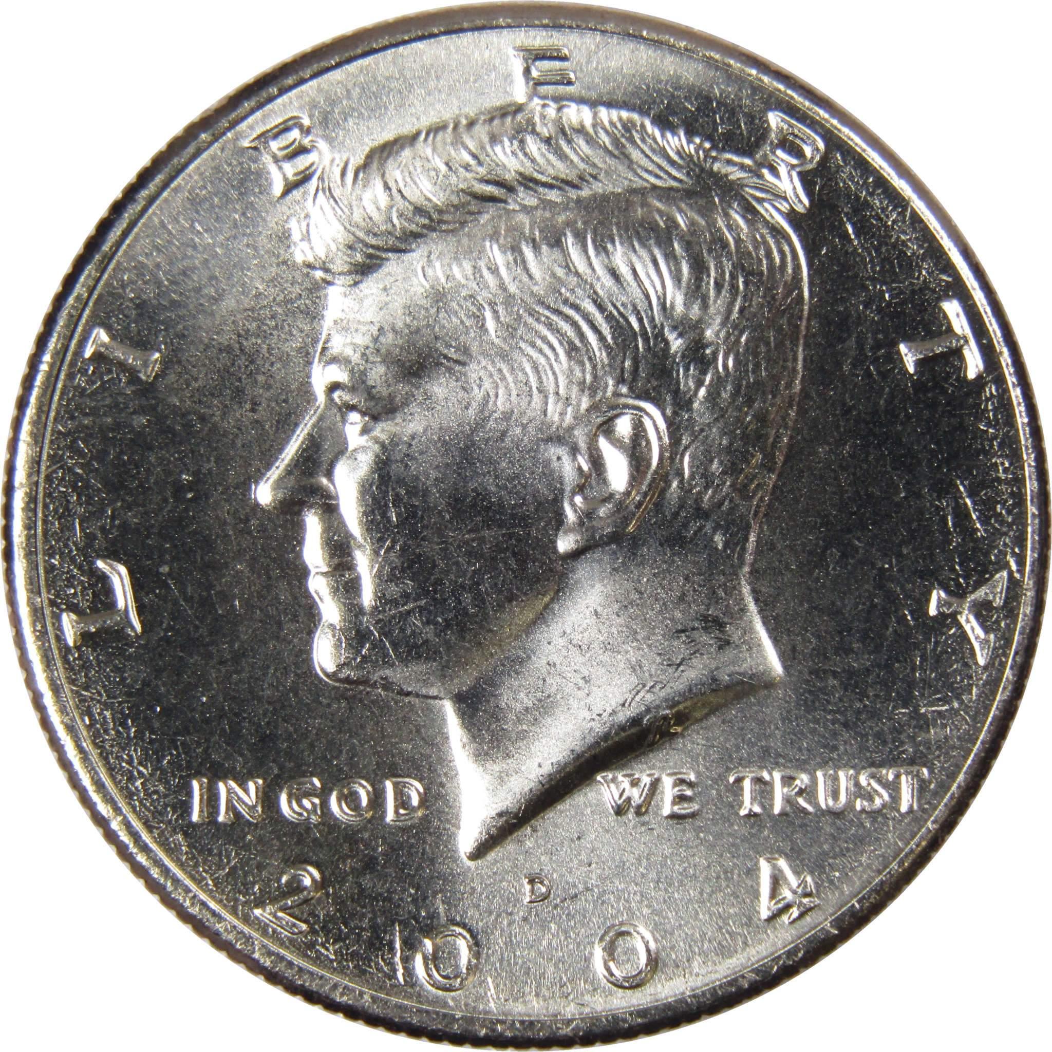 2004 D Kennedy Half Dollar BU Uncirculated Mint State 50c US Coin Collectible