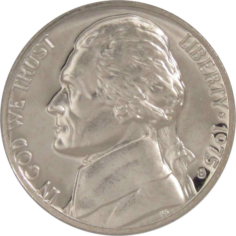 1975 S Jefferson Nickel 5 Cent Piece Choice Proof 5c US Coin Collectible - Jefferson Nickels - Jefferson Nickels for Sale - Profile Coins &amp; Collectibles