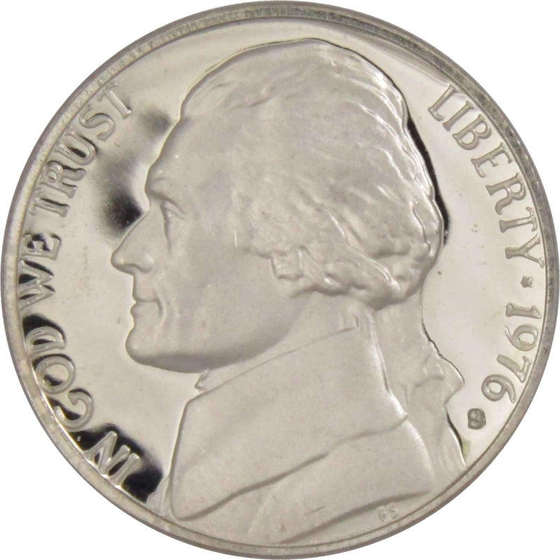 1976 S Jefferson Nickel 5 Cent Piece Choice Proof 5c US Coin Collectible - Jefferson Nickels - Jefferson Nickels for Sale - Profile Coins &amp; Collectibles