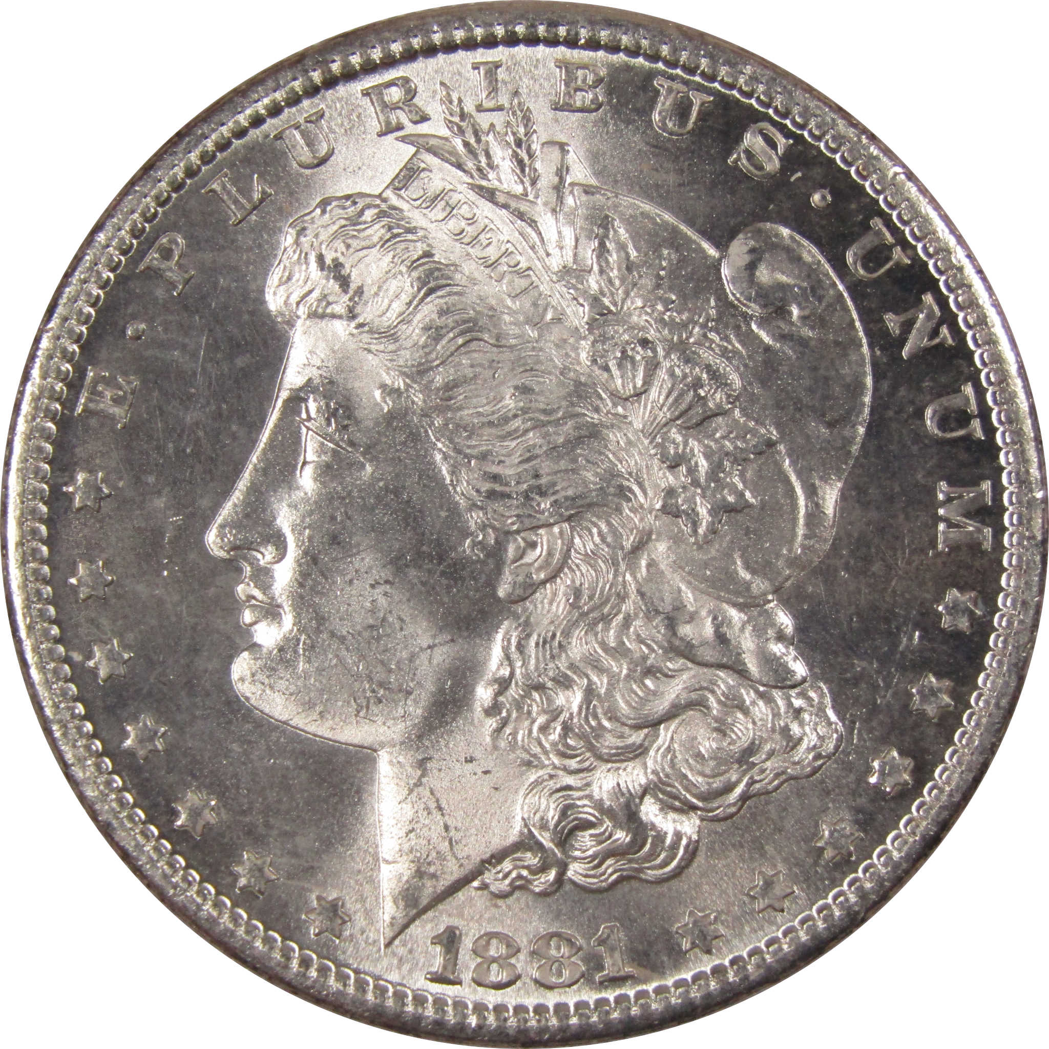 1881 S Morgan Dollar BU Very Choice Uncirculated Silver SKU:IPC7033 - Morgan coin - Morgan silver dollar - Morgan silver dollar for sale - Profile Coins &amp; Collectibles