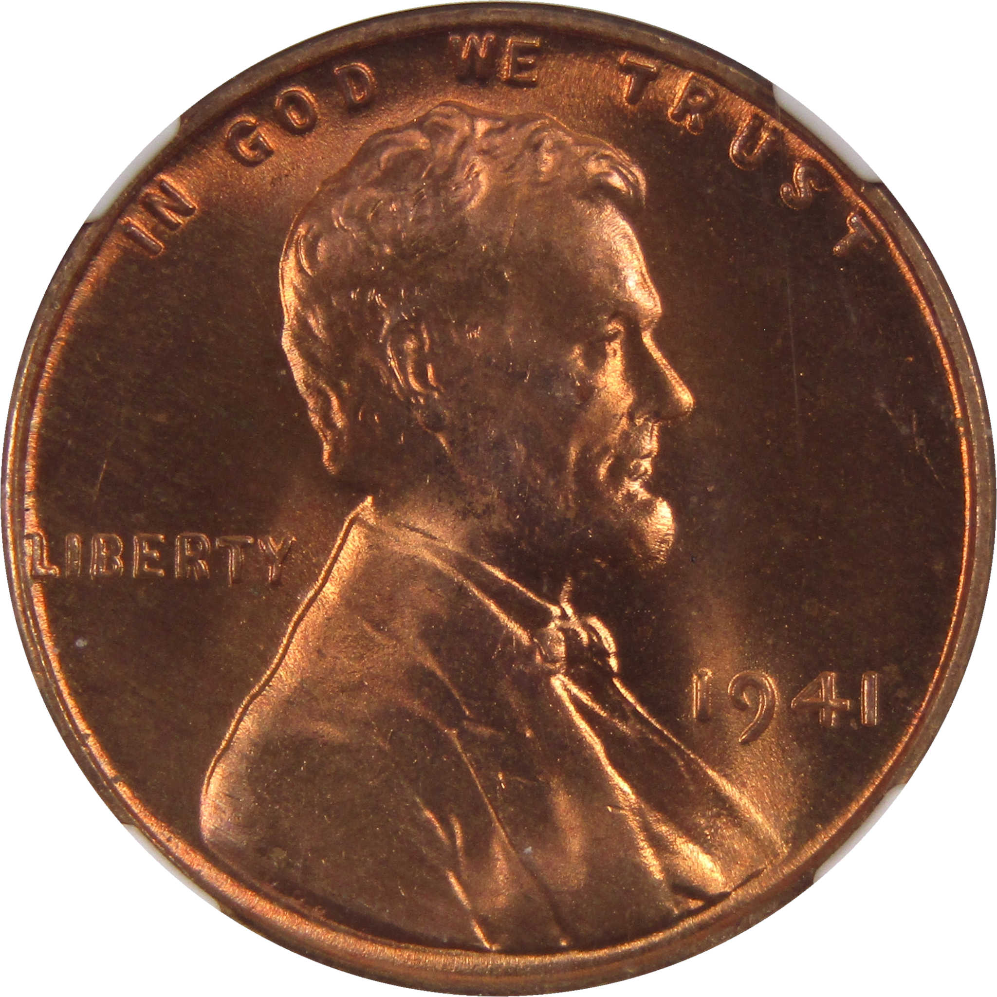 1941 Lincoln Wheat Cent MS 67 RD NGC Penny Uncirculated Coin SKU:I3174