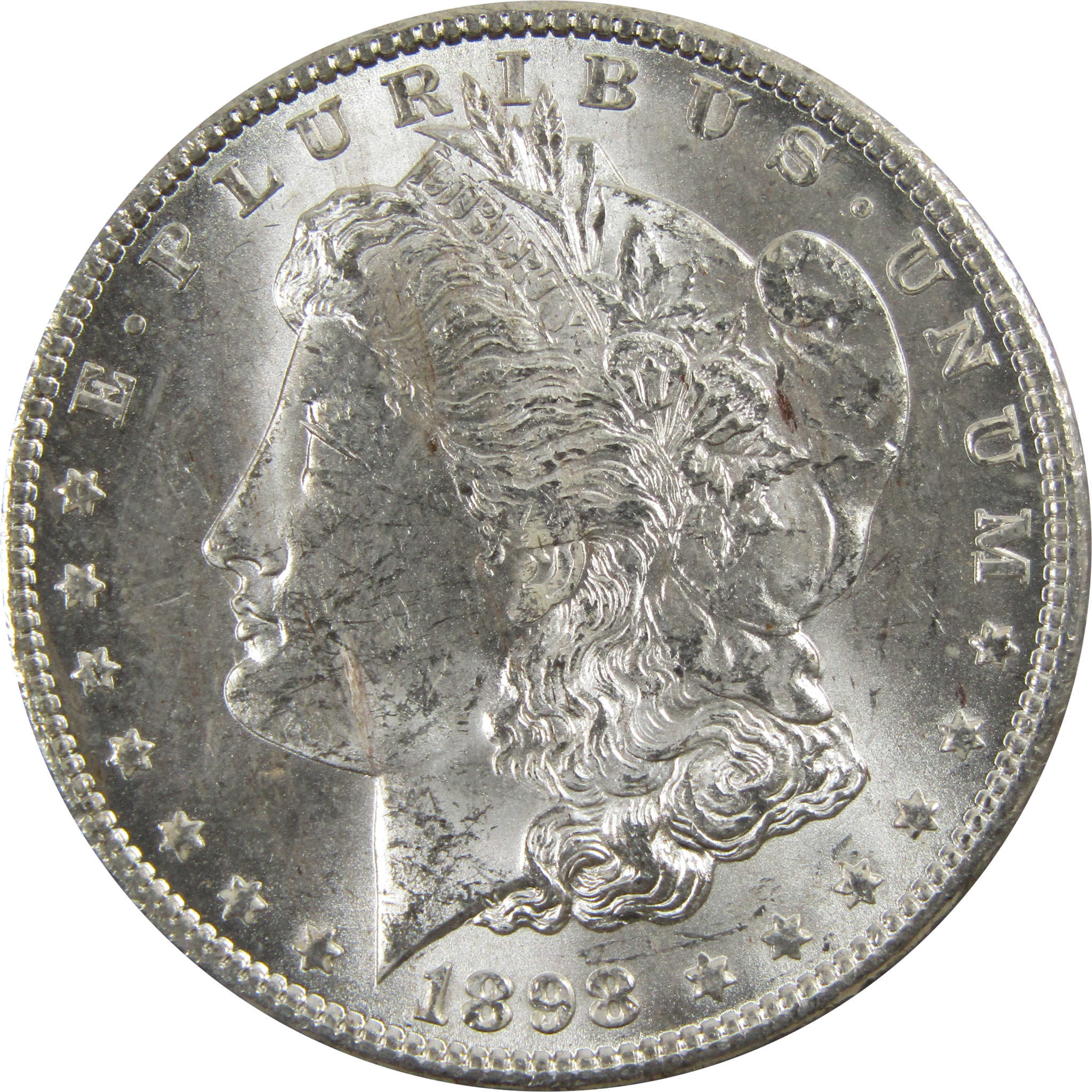 1898 O Morgan Dollar BU Uncirculated 90% Silver $1 Coin SKU:I5195 - Morgan coin - Morgan silver dollar - Morgan silver dollar for sale - Profile Coins &amp; Collectibles