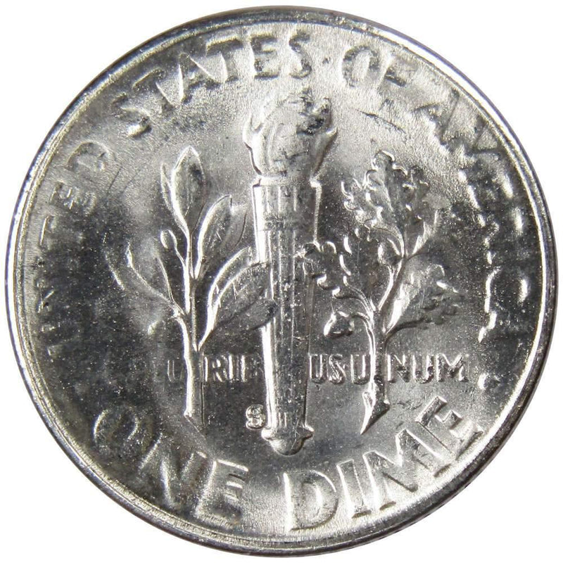 1955 S Roosevelt Dime BU Uncirculated Mint State 90% Silver 10c US Coin - Roosevelt coin - Profile Coins &amp; Collectibles
