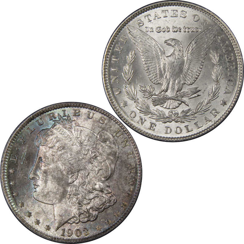 1903 Morgan Dollar Choice Uncirculated Silver Toned Obverse SKU:I1894