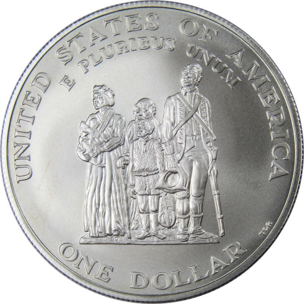 Black Revolutionary War Patriots 1998 S 90% Silver Dollar Uncirculated $1 Coin