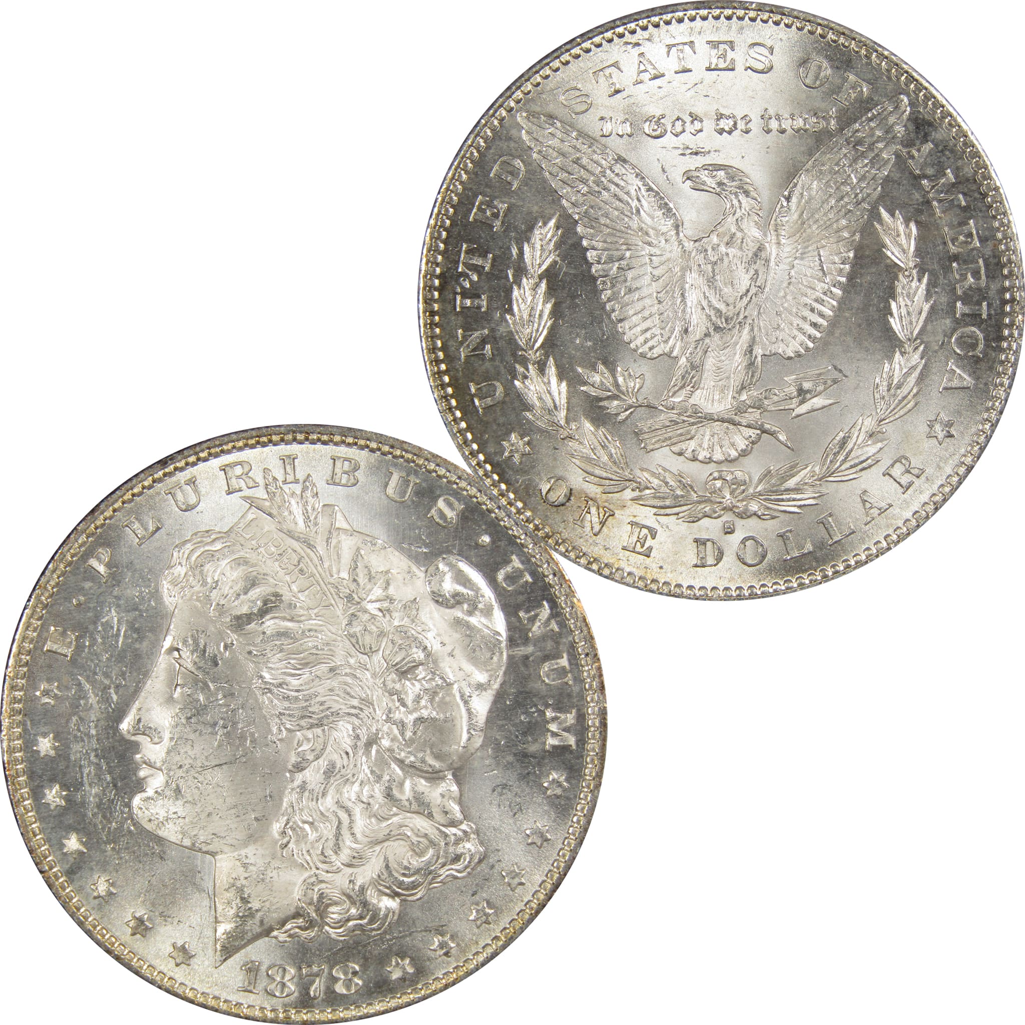 1878 S Morgan Dollar BU Uncirculated Mint State 90% Silver SKU:IPC7495 - Morgan coin - Morgan silver dollar - Morgan silver dollar for sale - Profile Coins &amp; Collectibles