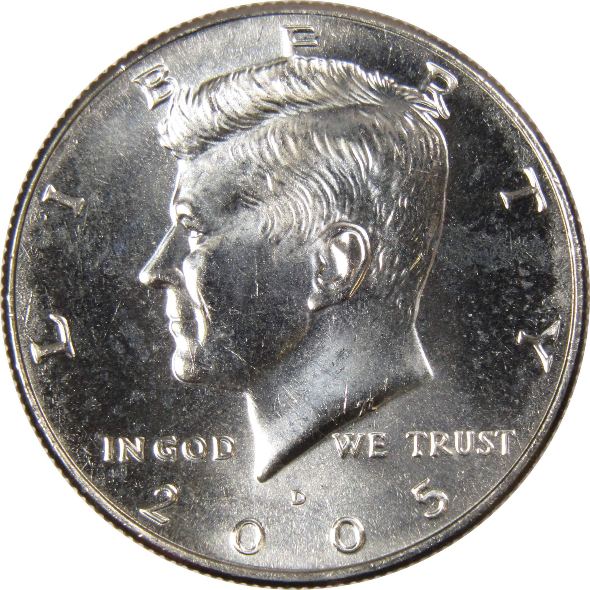 2005 D Kennedy Half Dollar BU Uncirculated Mint State 50c US Coin Collectible