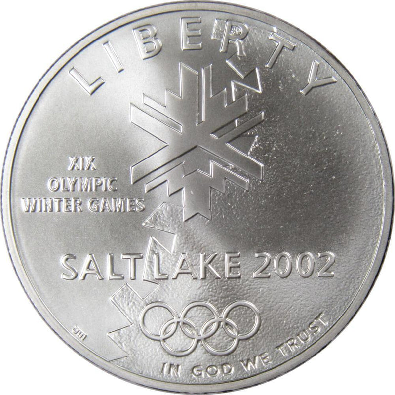 Salt Lake City Olympic Games Commemorative 2002 P 90% Silver Dollar BU $1 Coin - US Commemorative Coins - Profile Coins &amp; Collectibles