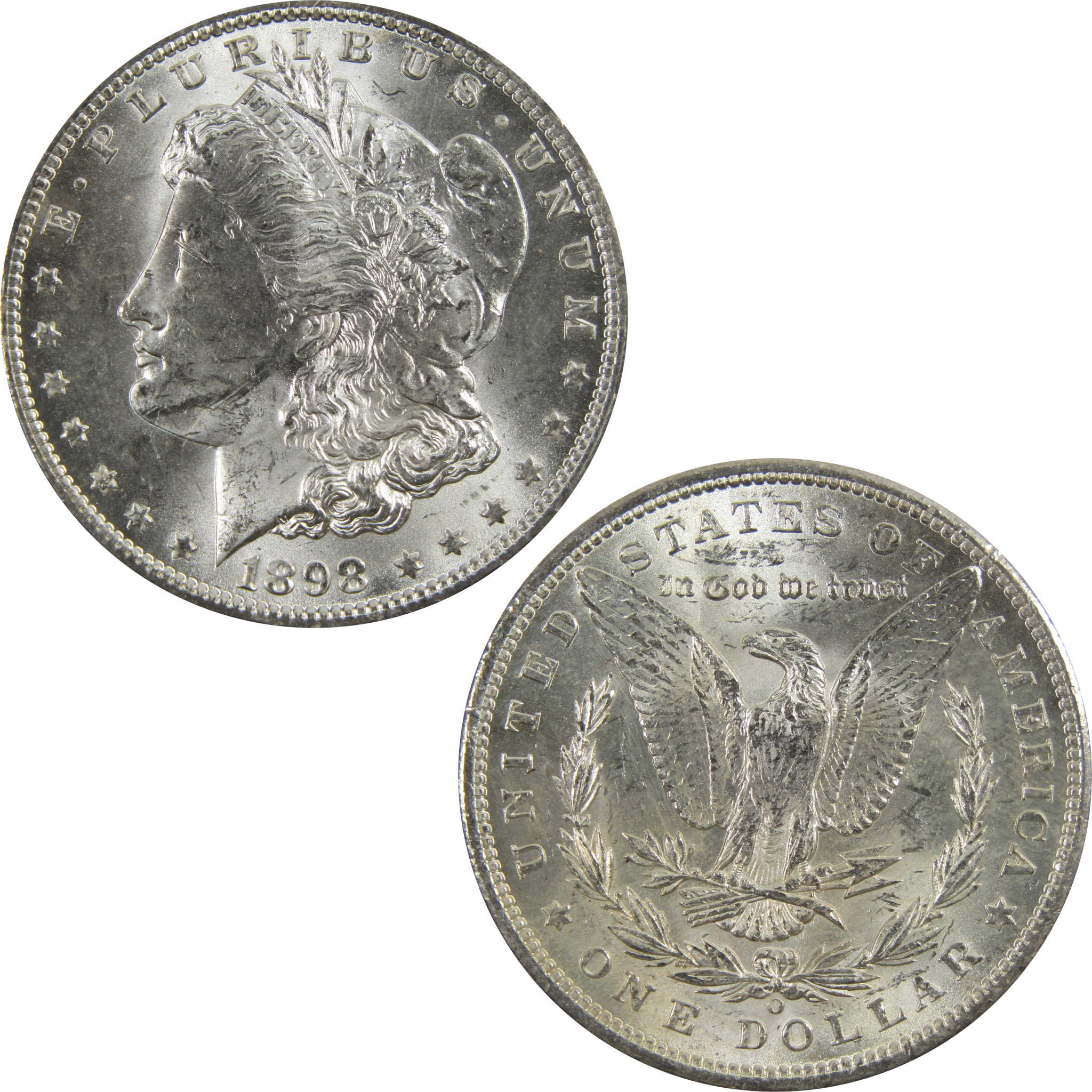 1898 O Morgan Dollar BU Uncirculated 90% Silver $1 Coin SKU:I5260 - Morgan coin - Morgan silver dollar - Morgan silver dollar for sale - Profile Coins &amp; Collectibles