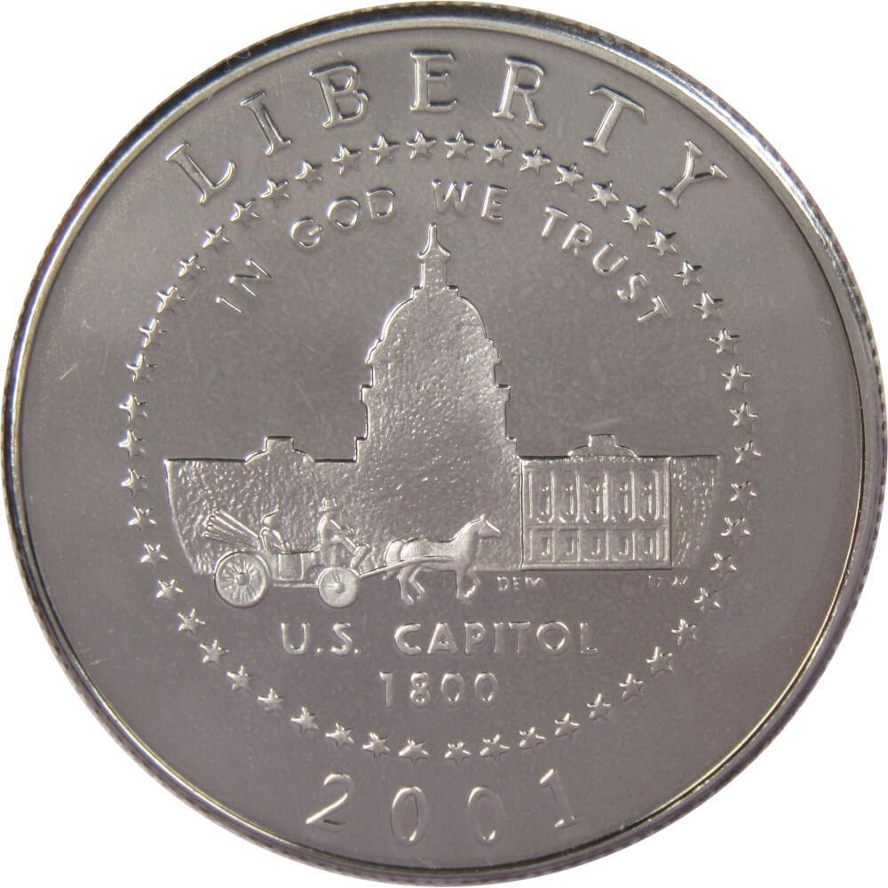 U.S. Capitol Visitor Center Commemorative 2001 P Clad Half Dollar Proof 50c Coin