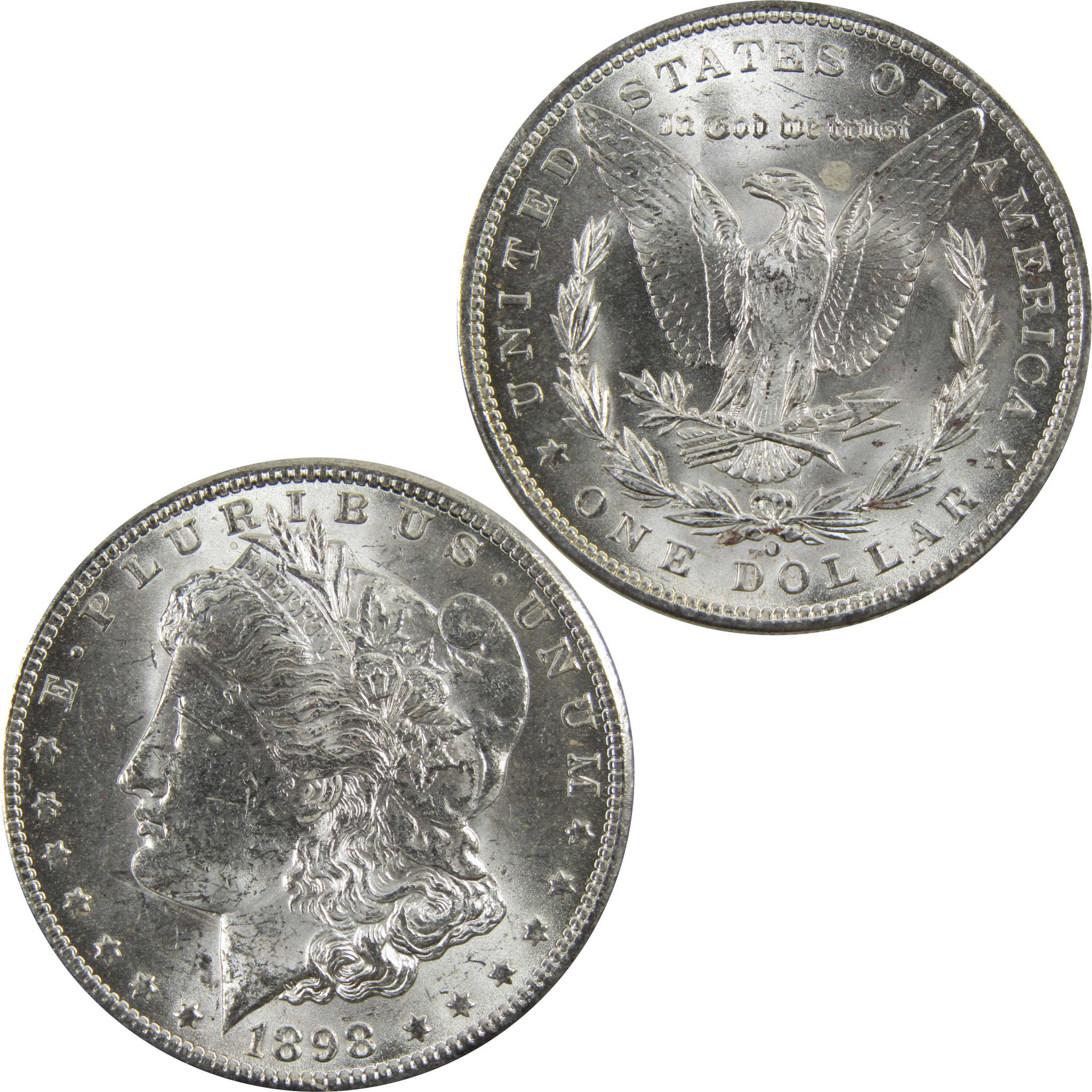 1898 O Morgan Dollar BU Uncirculated 90% Silver $1 Coin SKU:I5293 - Morgan coin - Morgan silver dollar - Morgan silver dollar for sale - Profile Coins &amp; Collectibles