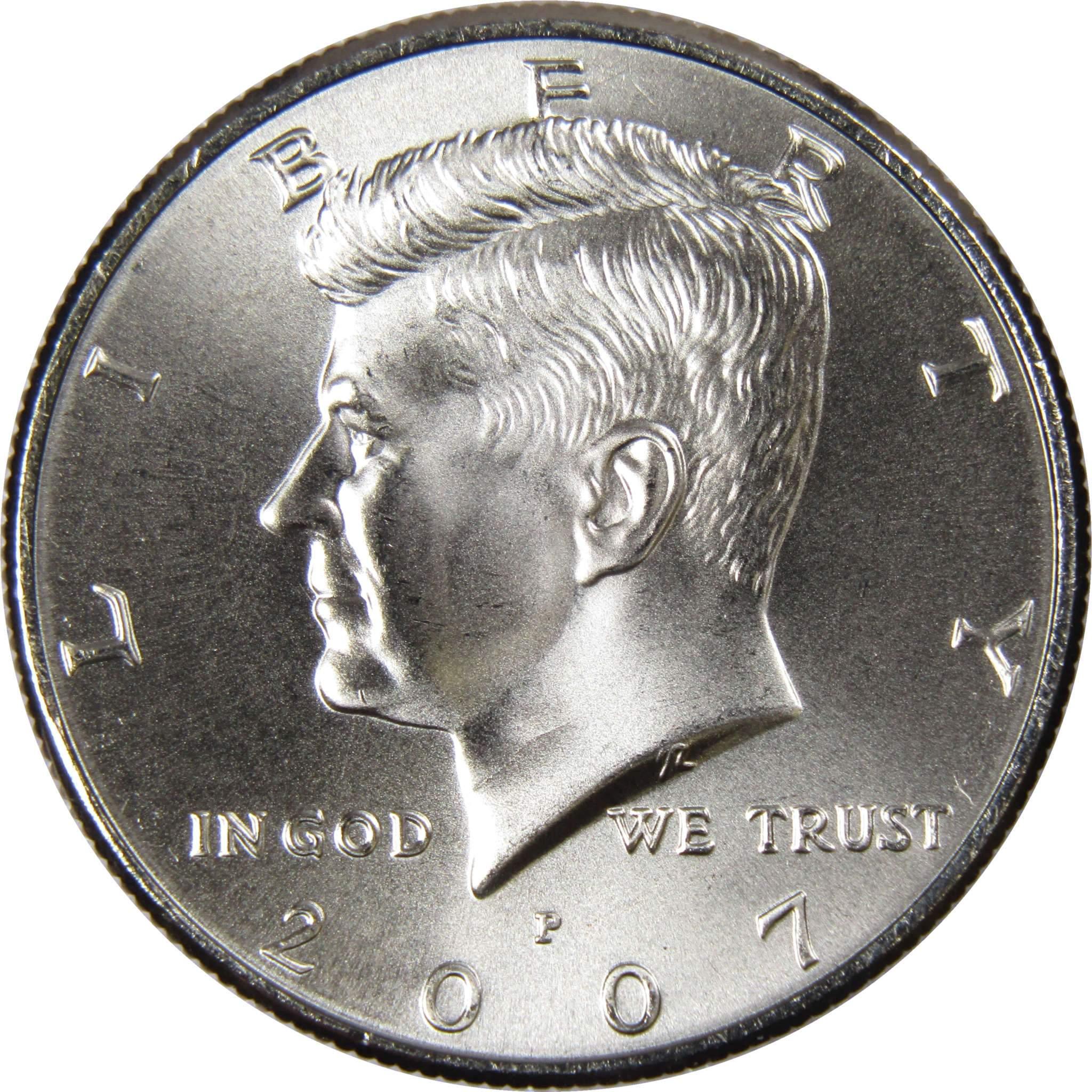 2007 P Kennedy Half Dollar BU Uncirculated Mint State 50c US Coin Collectible