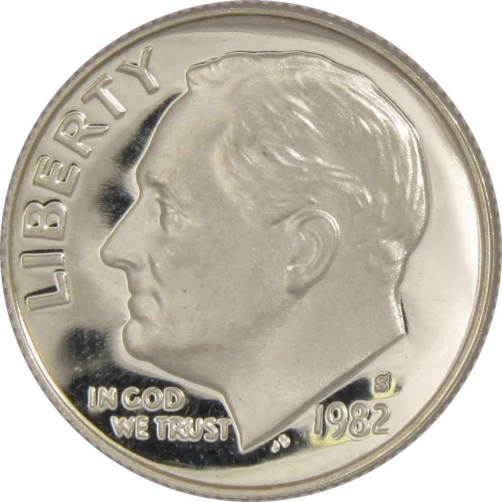 1982 S Roosevelt Dime Choice Proof 10c US Coin Collectible