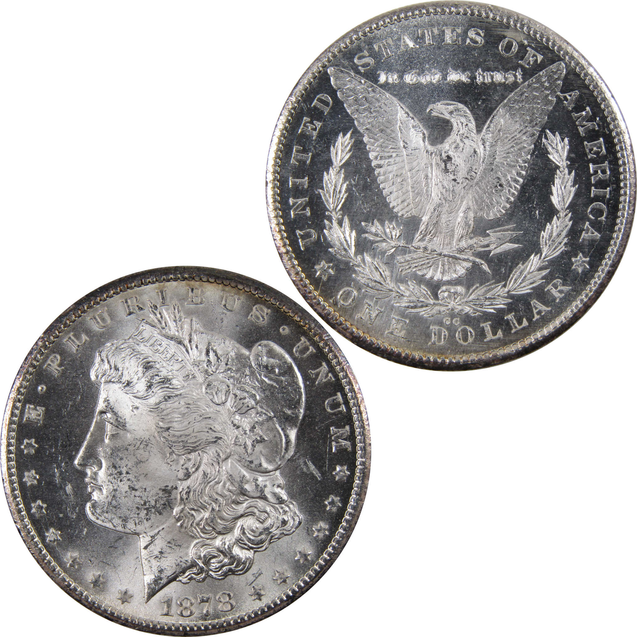 1878 CC Morgan Dollar Choice Uncirculated Mint State Silver SKU:I3487 - Morgan coin - Morgan silver dollar - Morgan silver dollar for sale - Profile Coins &amp; Collectibles