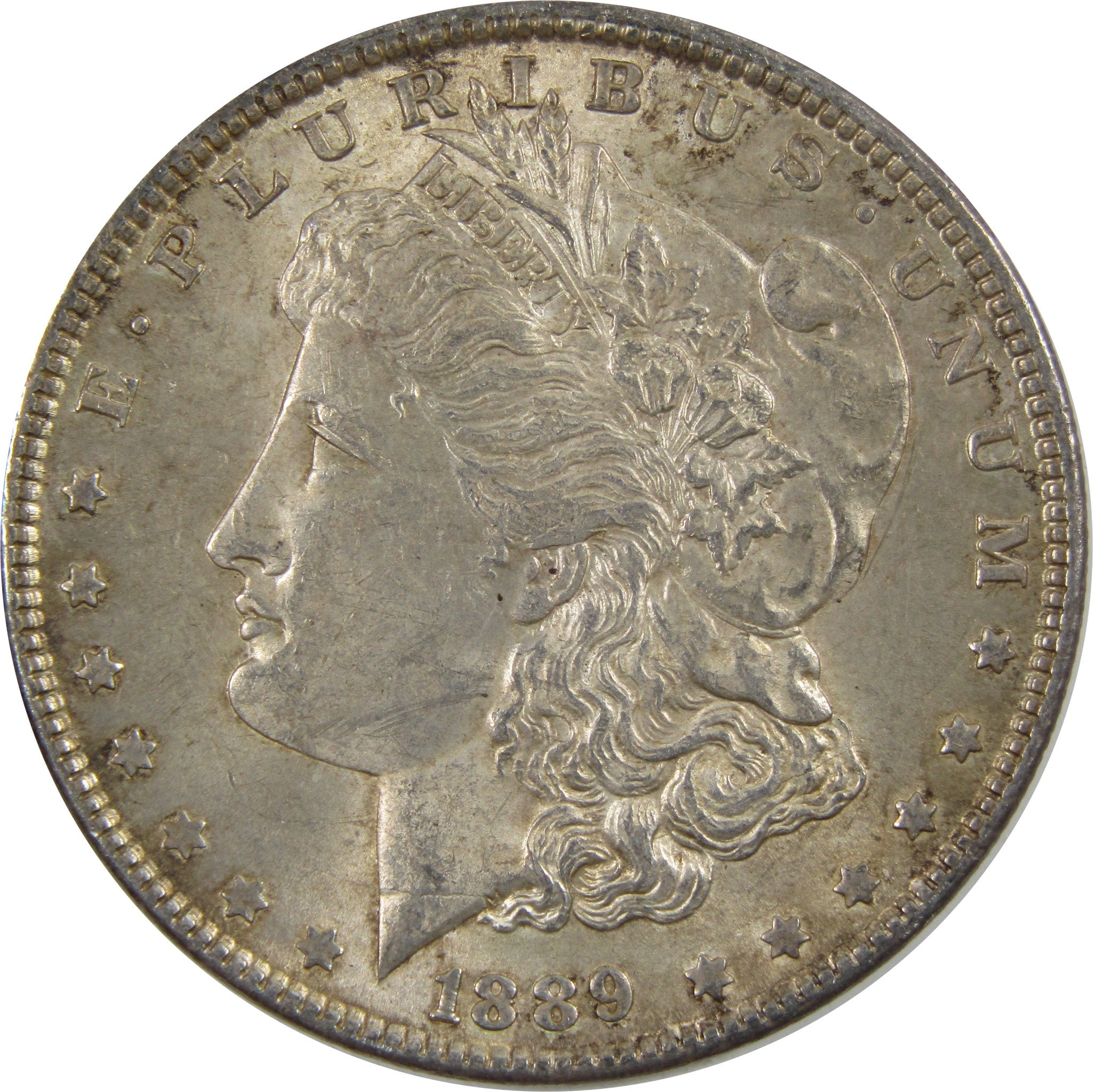 1889 Morgan Dollar AU About Uncirculated 90% Silver $1 Coin SKU:I5456 - Morgan coin - Morgan silver dollar - Morgan silver dollar for sale - Profile Coins &amp; Collectibles