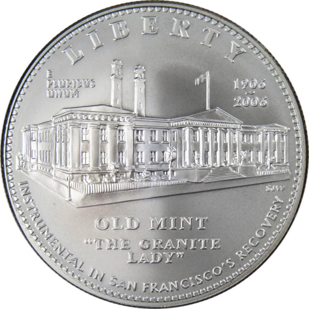San Francisco Old Mint Commemorative 2006 S 90% Silver Dollar BU $1 Coin