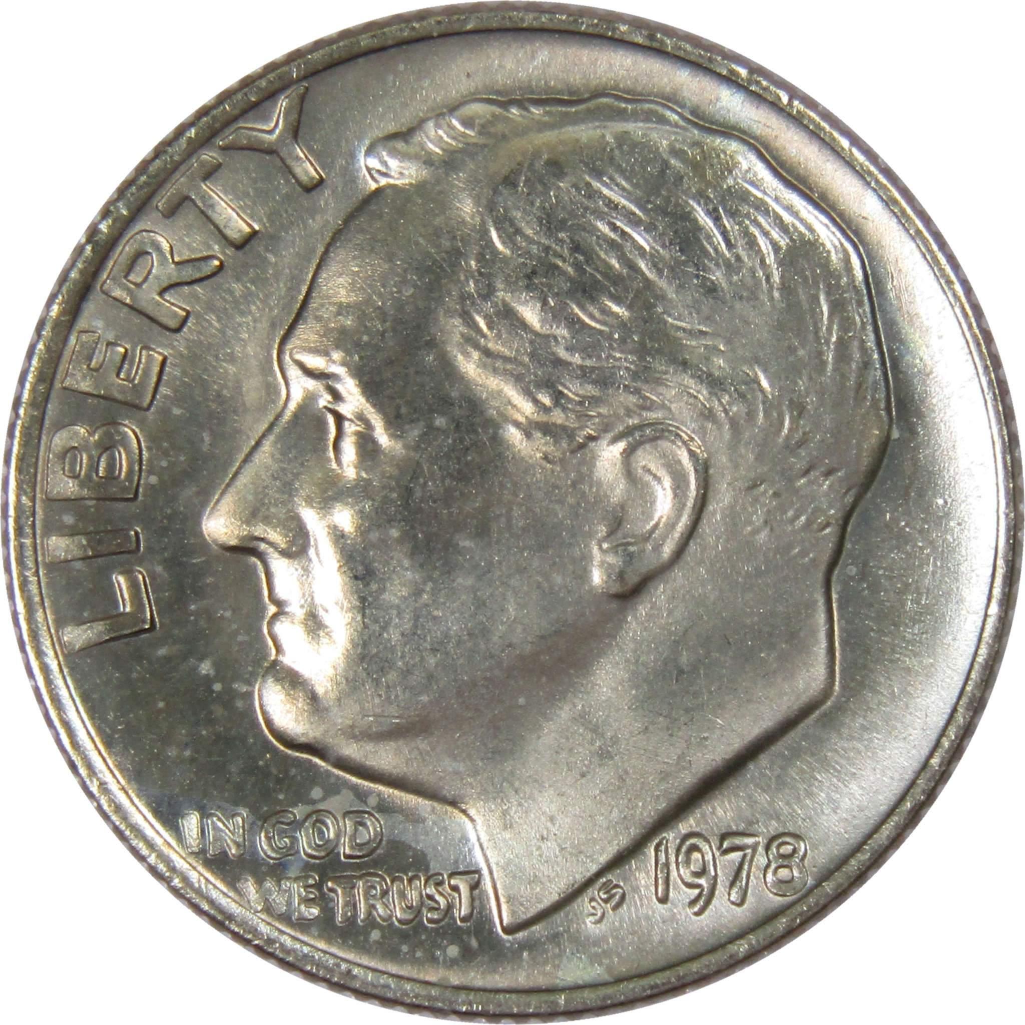 1978 Roosevelt Dime BU Uncirculated Mint State 10c US Coin Collectible