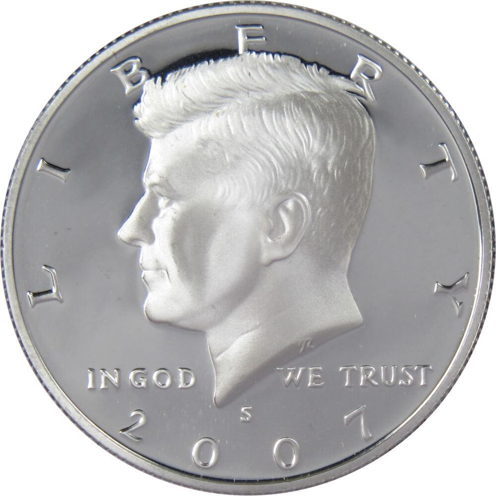 2007 S Kennedy Half Dollar Choice Proof 90% Silver 50c US Coin Collectible