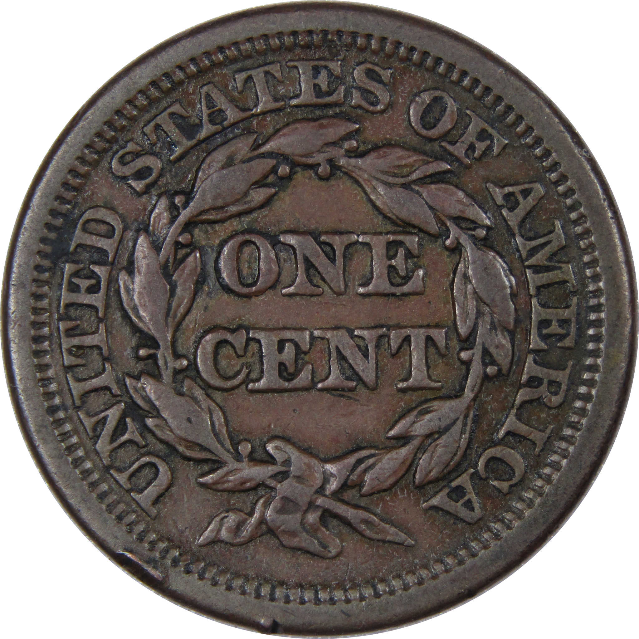 1851 Braided Hair Large Cent VF Very Fine Copper Penny 1c SKU:IPC7690