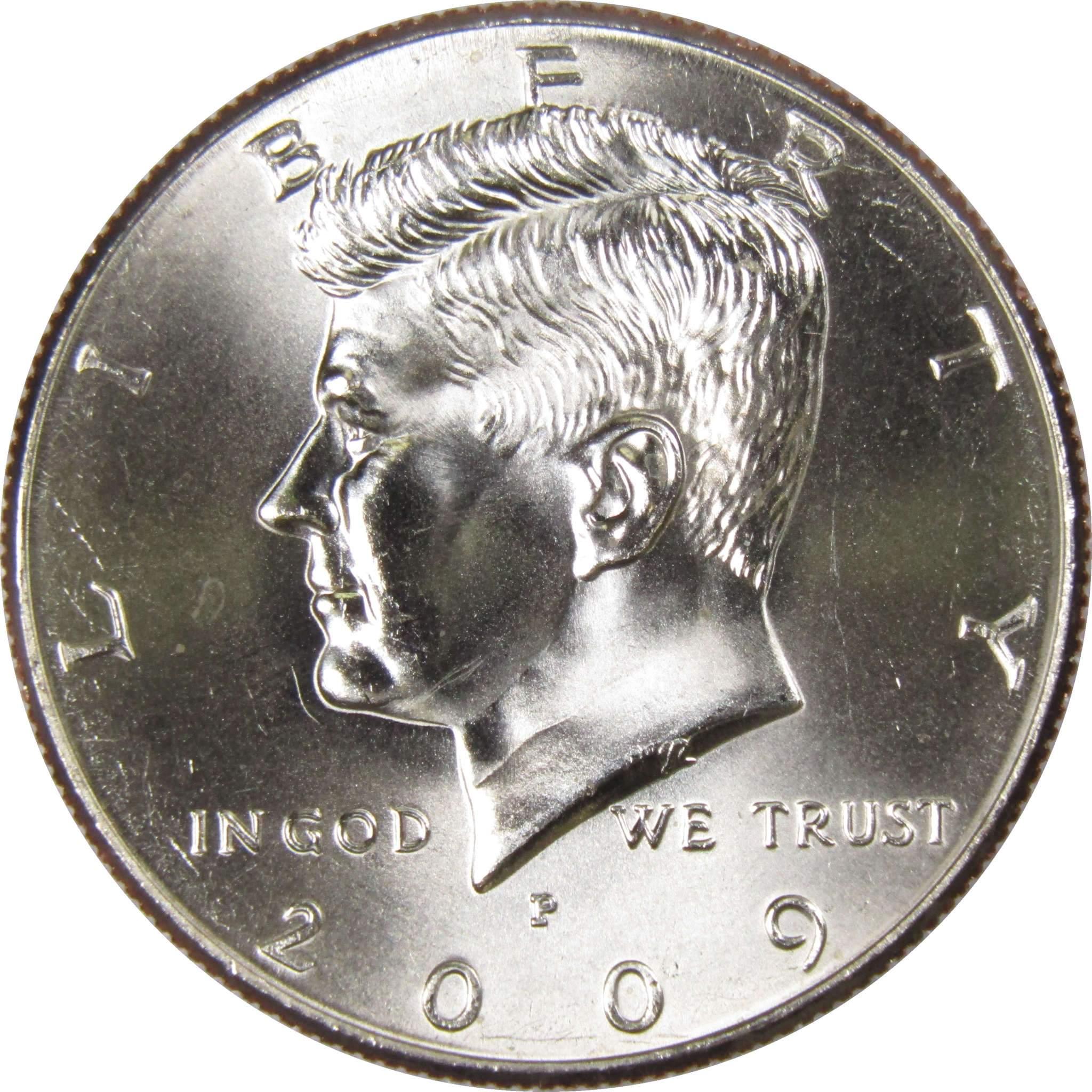 2009 P Kennedy Half Dollar BU Uncirculated Mint State 50c US Coin Collectible