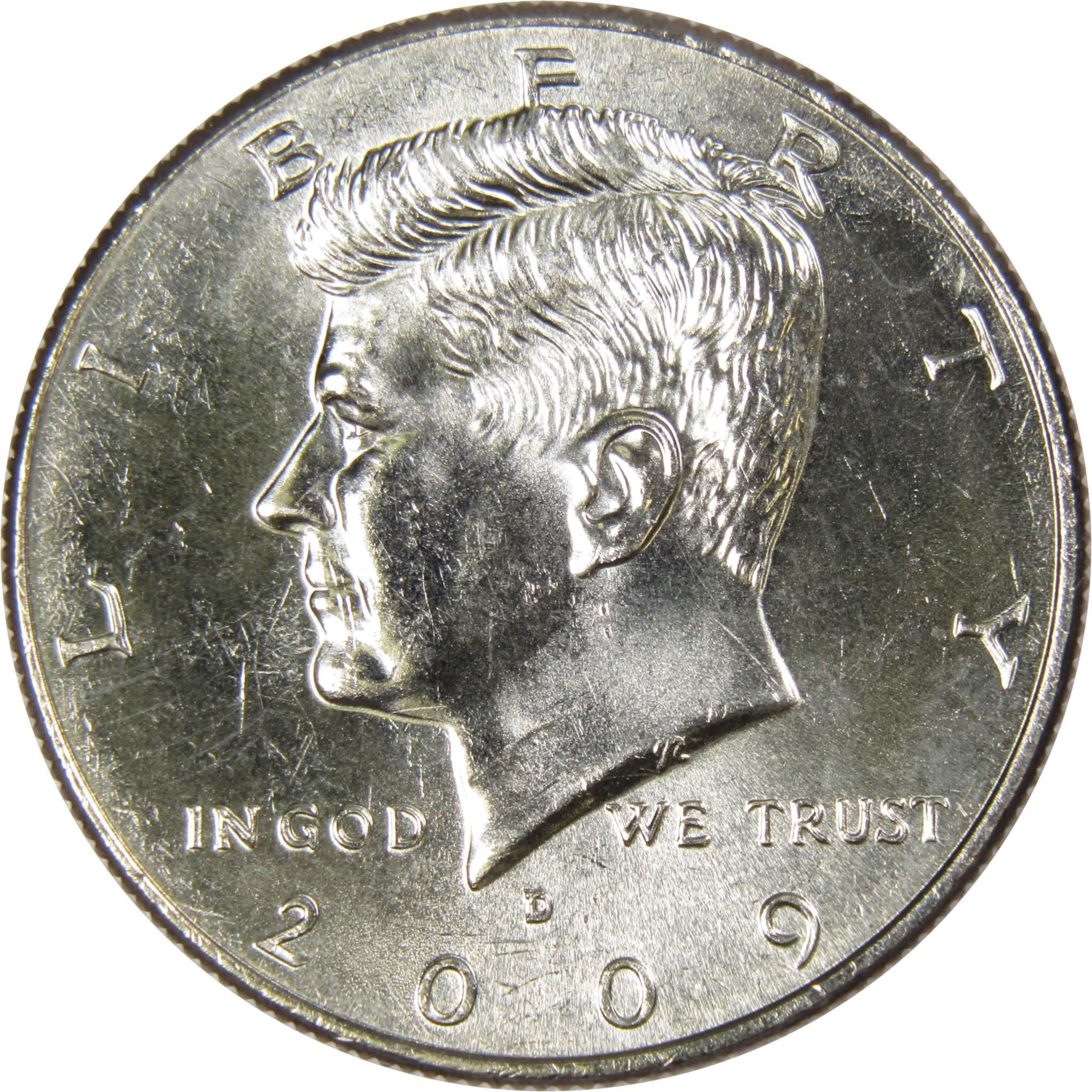 2009 D Kennedy Half Dollar BU Uncirculated Mint State 50c US Coin Collectible