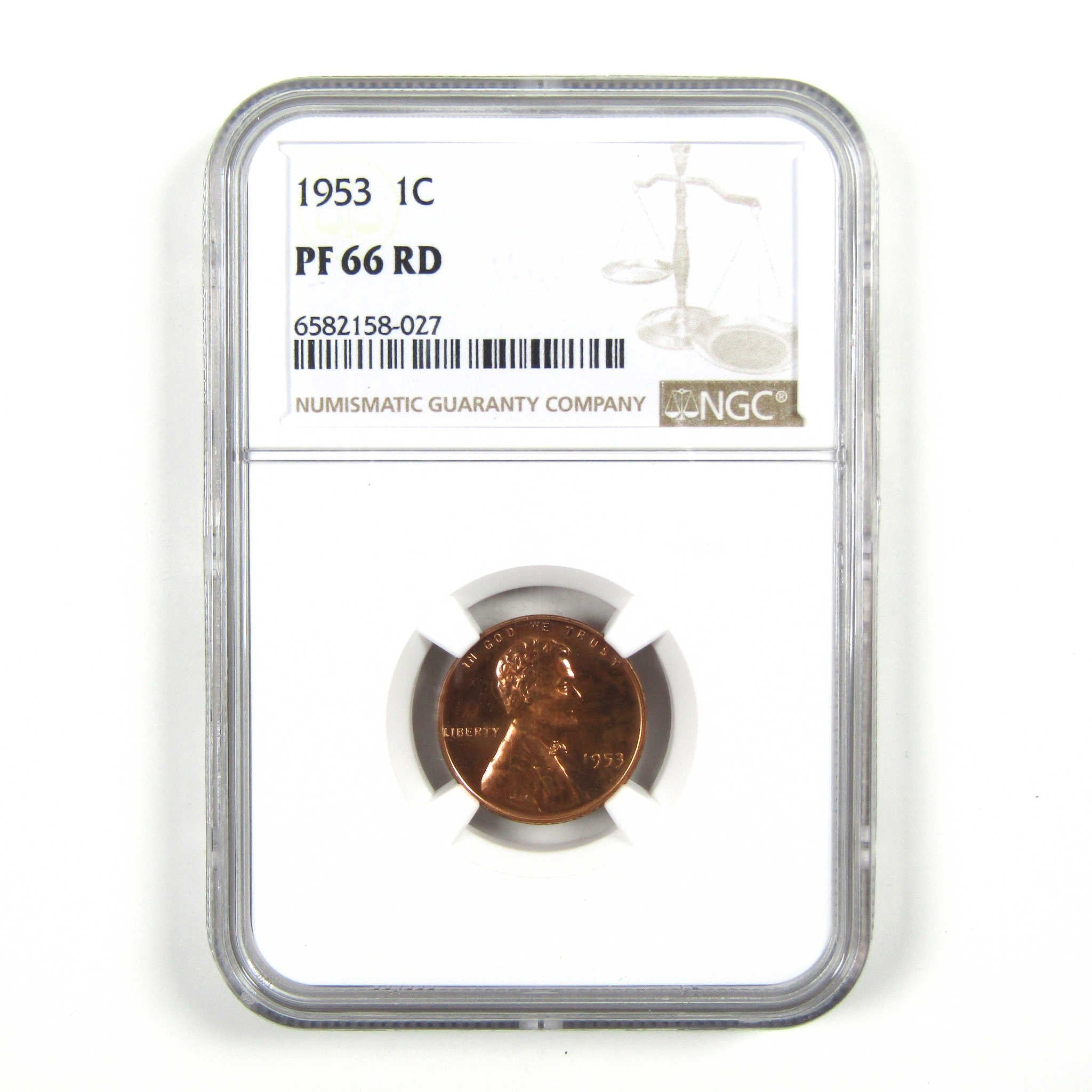 1953 Lincoln Wheat Cent PF 66 RD NGC Penny 1c Proof Coin SKU:I4481
