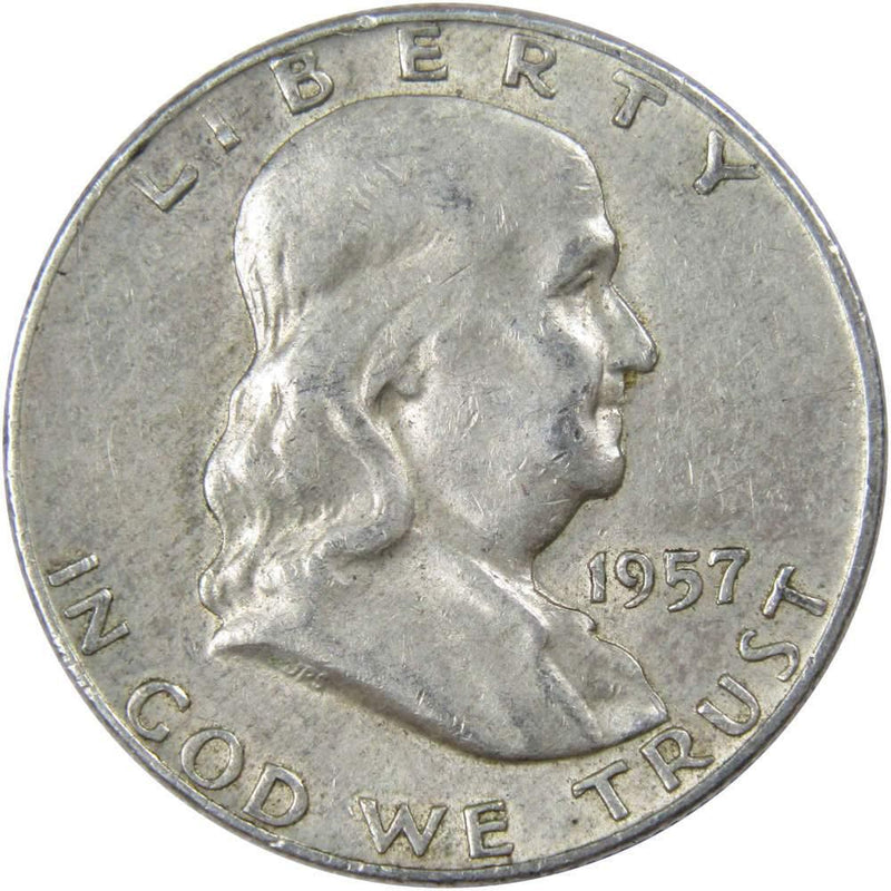 1957 D Franklin Half Dollar XF EF Extremely Fine 90% Silver 50c US Coin - Franklin Half Dollar - Franklin half dollars - Franklin coins - Profile Coins &amp; Collectibles
