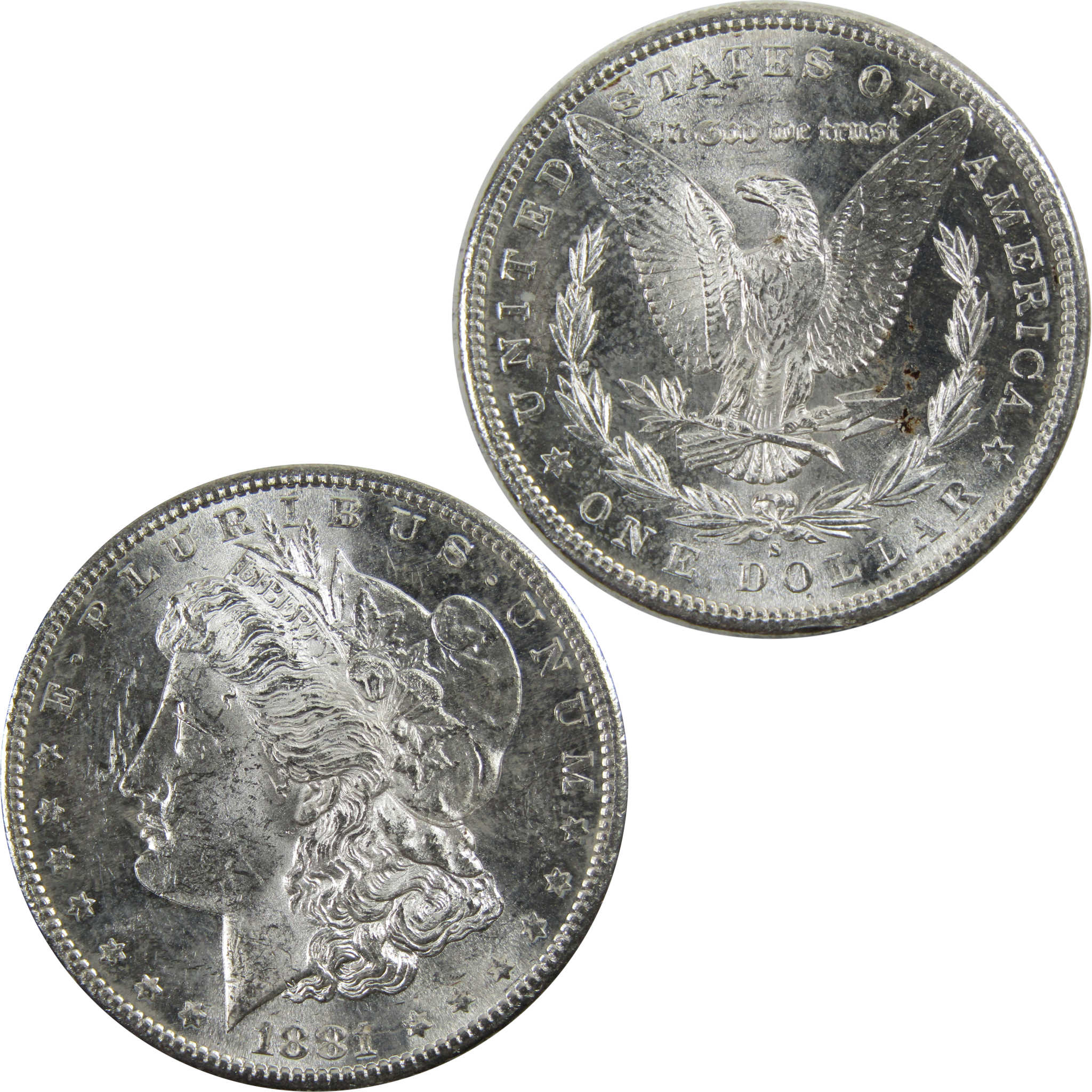 1881 S Morgan Dollar BU Uncirculated 90% Silver $1 Coin SKU:I5310 - Morgan coin - Morgan silver dollar - Morgan silver dollar for sale - Profile Coins &amp; Collectibles