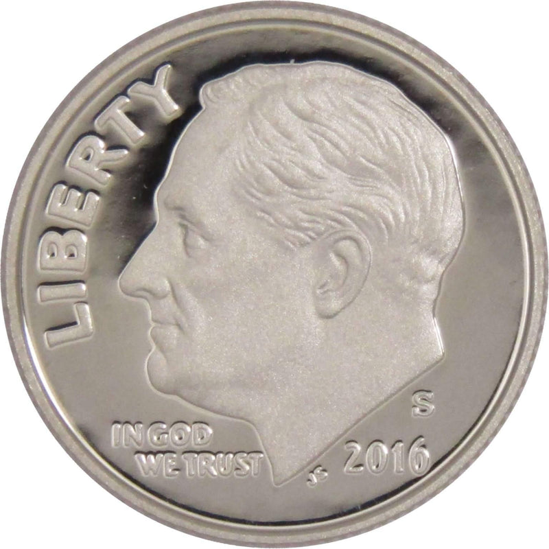 2016 S Roosevelt Dime Choice Proof Clad 10c US Coin Collectible - Roosevelt coin - Profile Coins &amp; Collectibles
