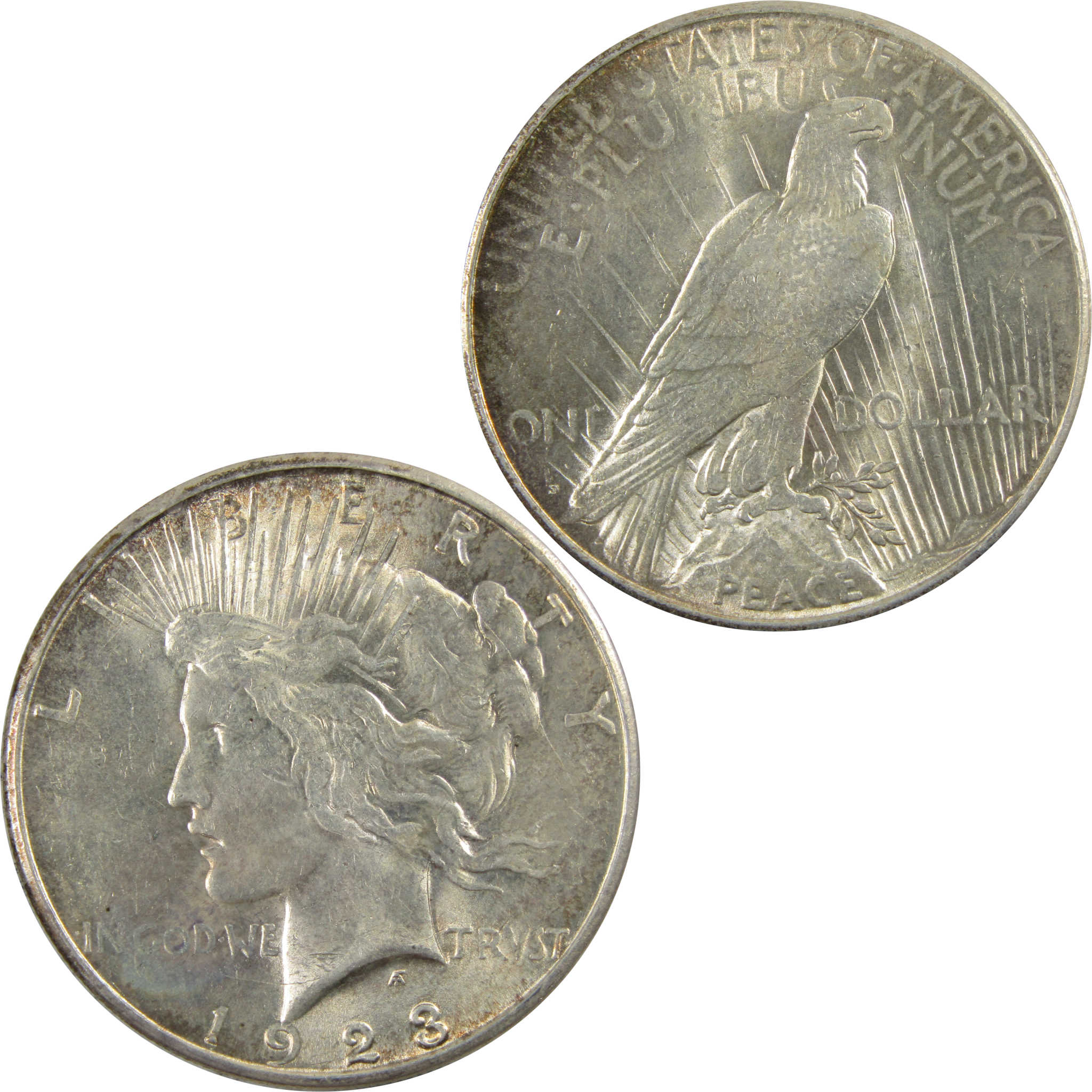 1923 S Peace Dollar AU About Uncirculated 90% Silver $1 Coin SKU:I5427